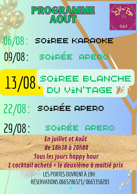 Soires au Vin'Tage