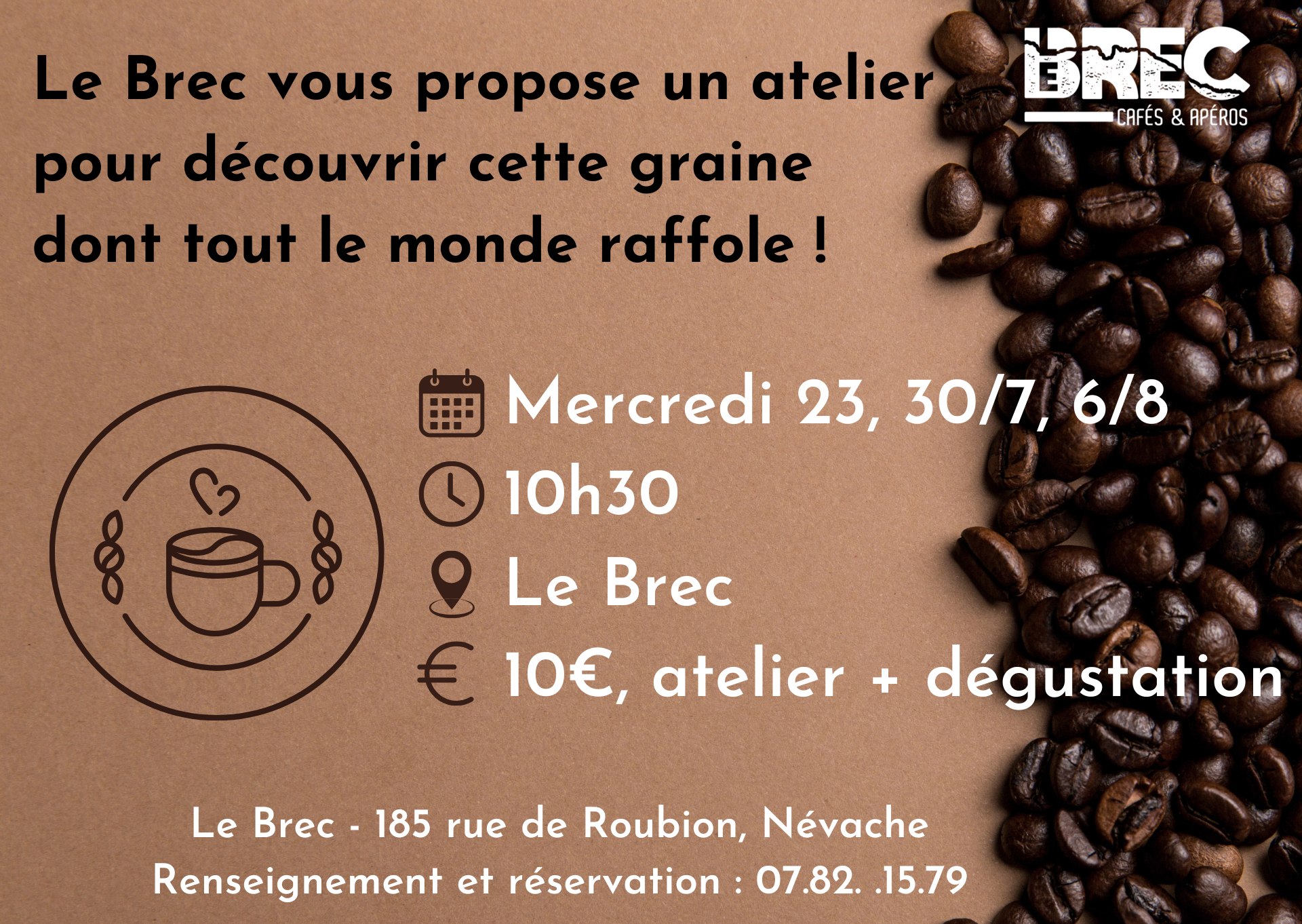 Atelier caf - histoire, extraction et dgustation