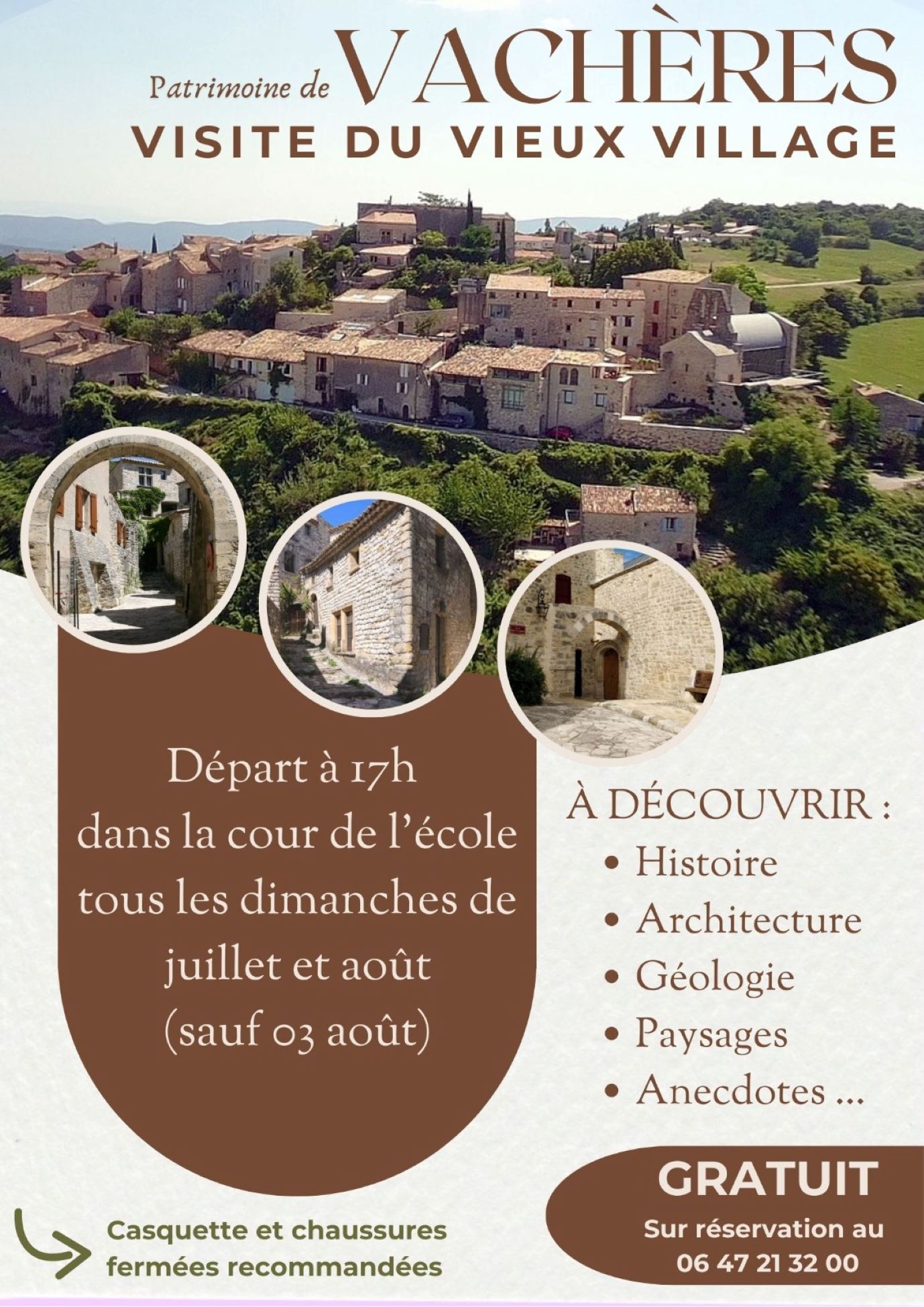 Visite du vieux village de Vachres