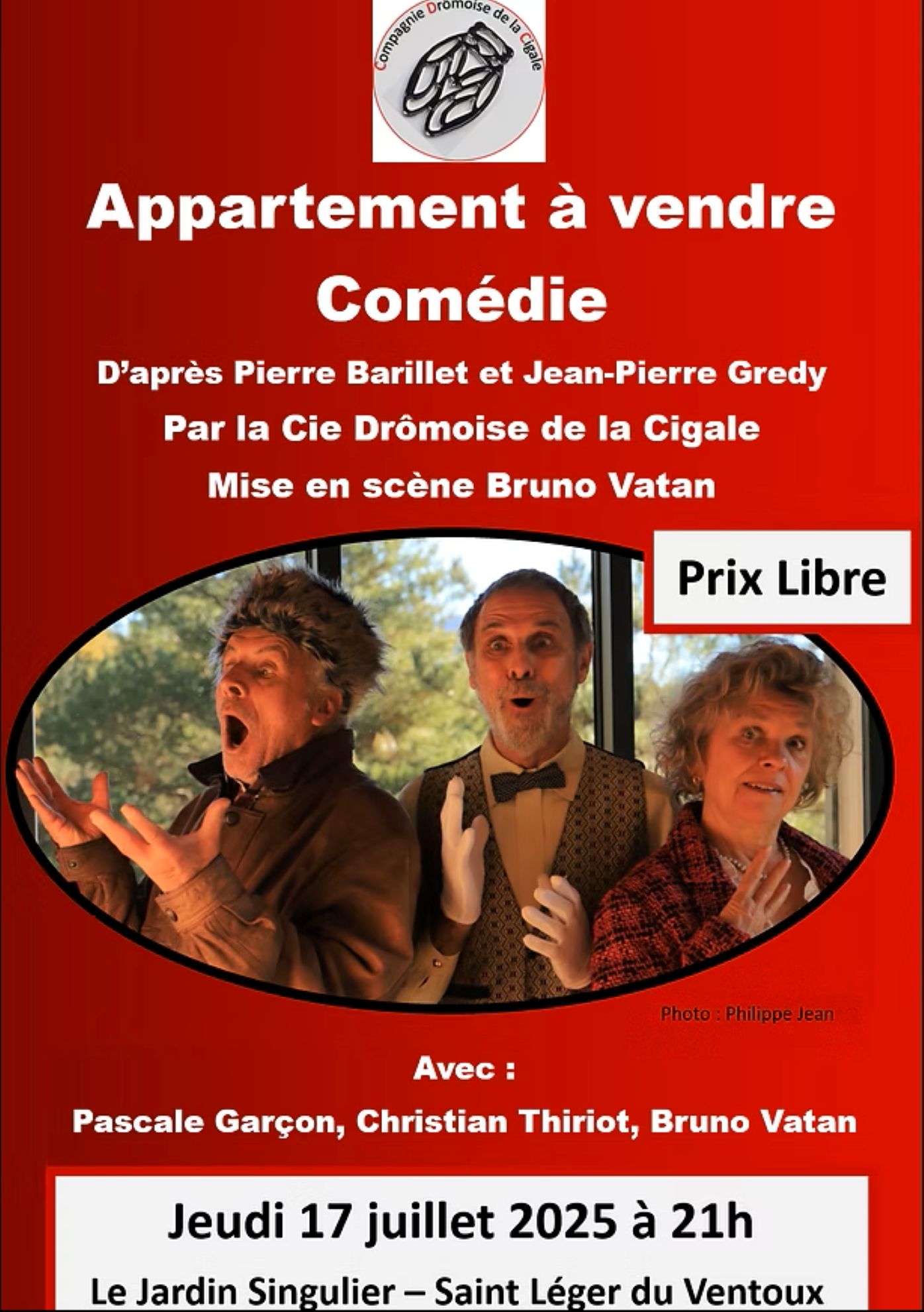 Comdie 'Appartement  vendre' au Jardin Singulier