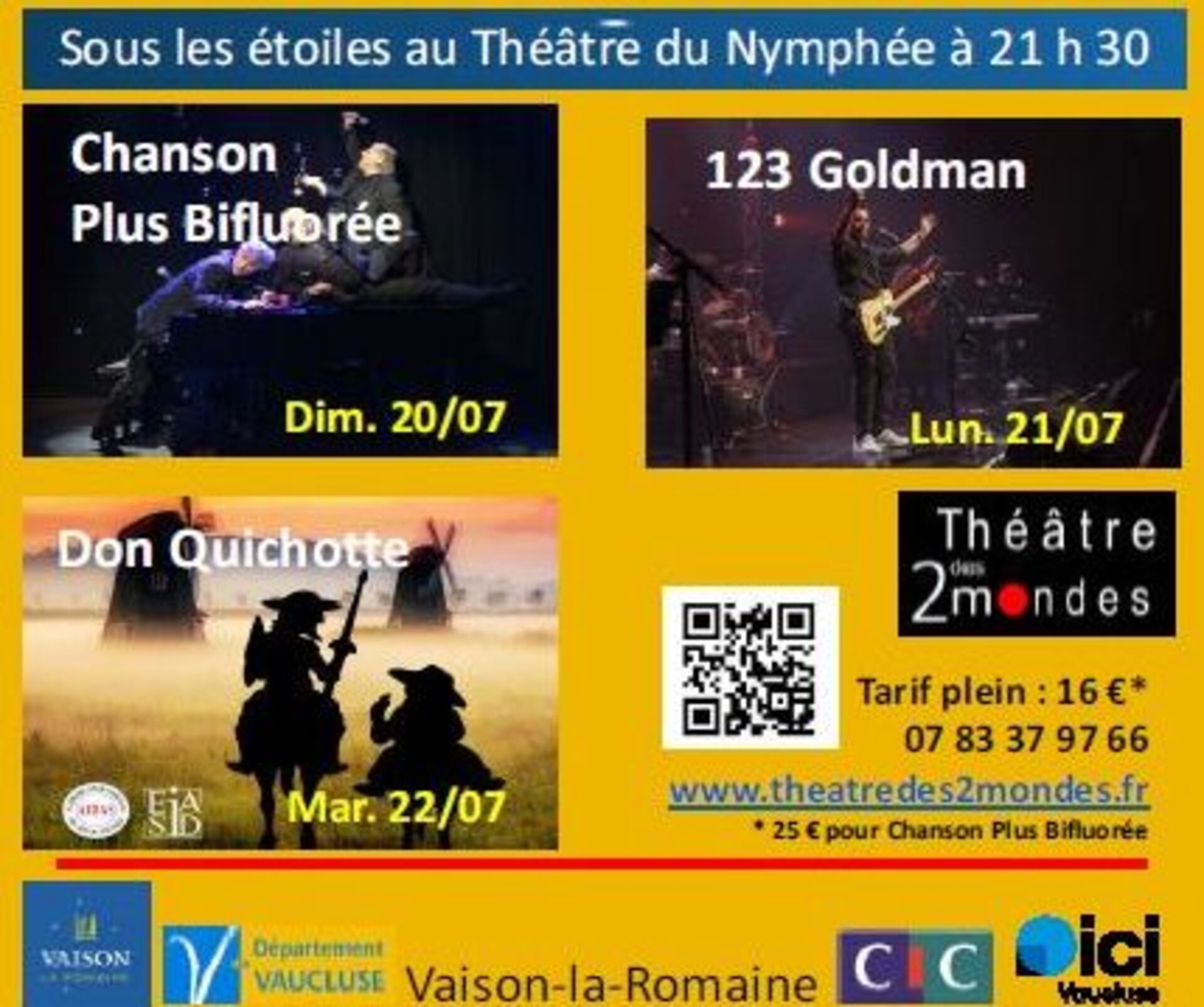 Festival sous les toiles - Thtre des 2 Mondes