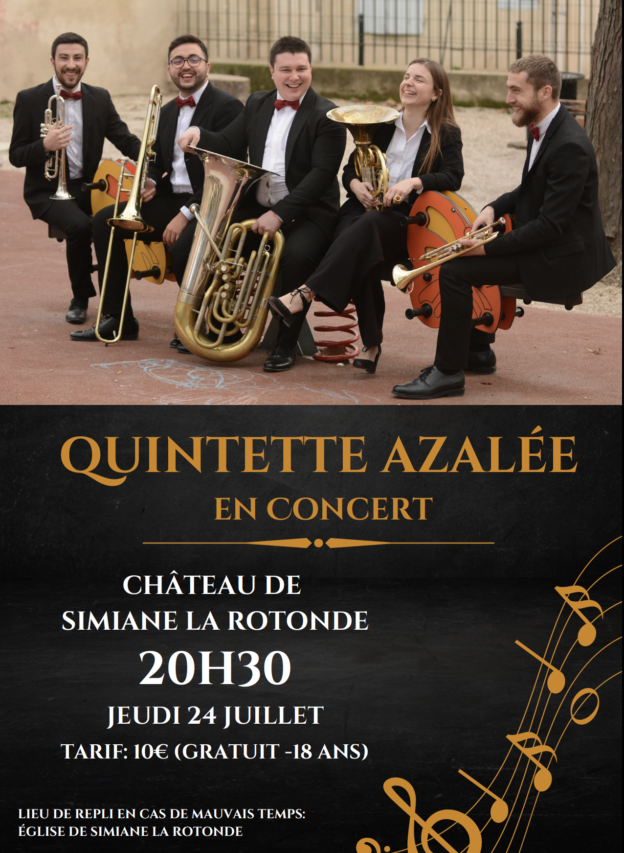 Concert du quintette de cuivres Azale
