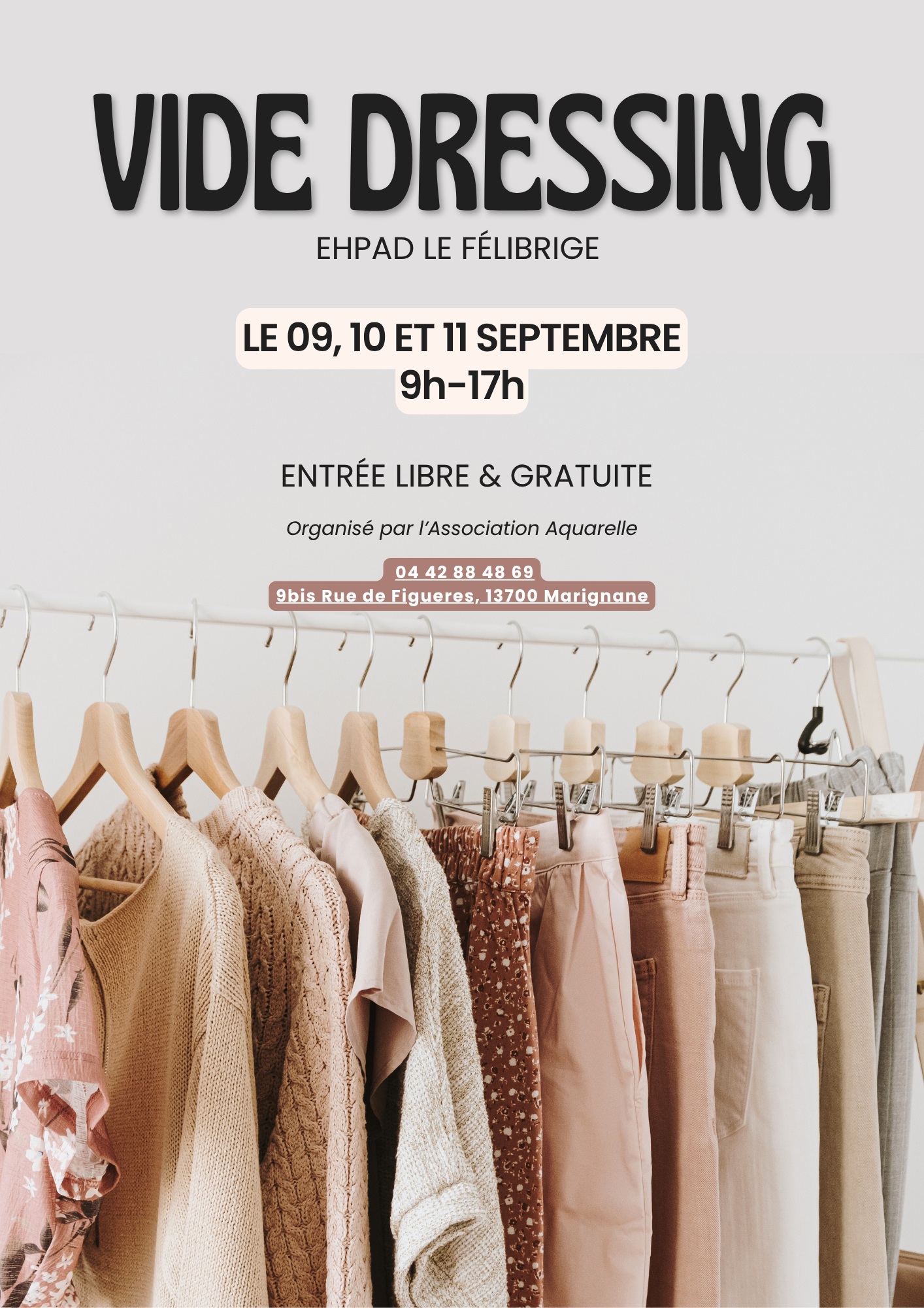 Vide-dressing  la maison de retraite Le Flibrige