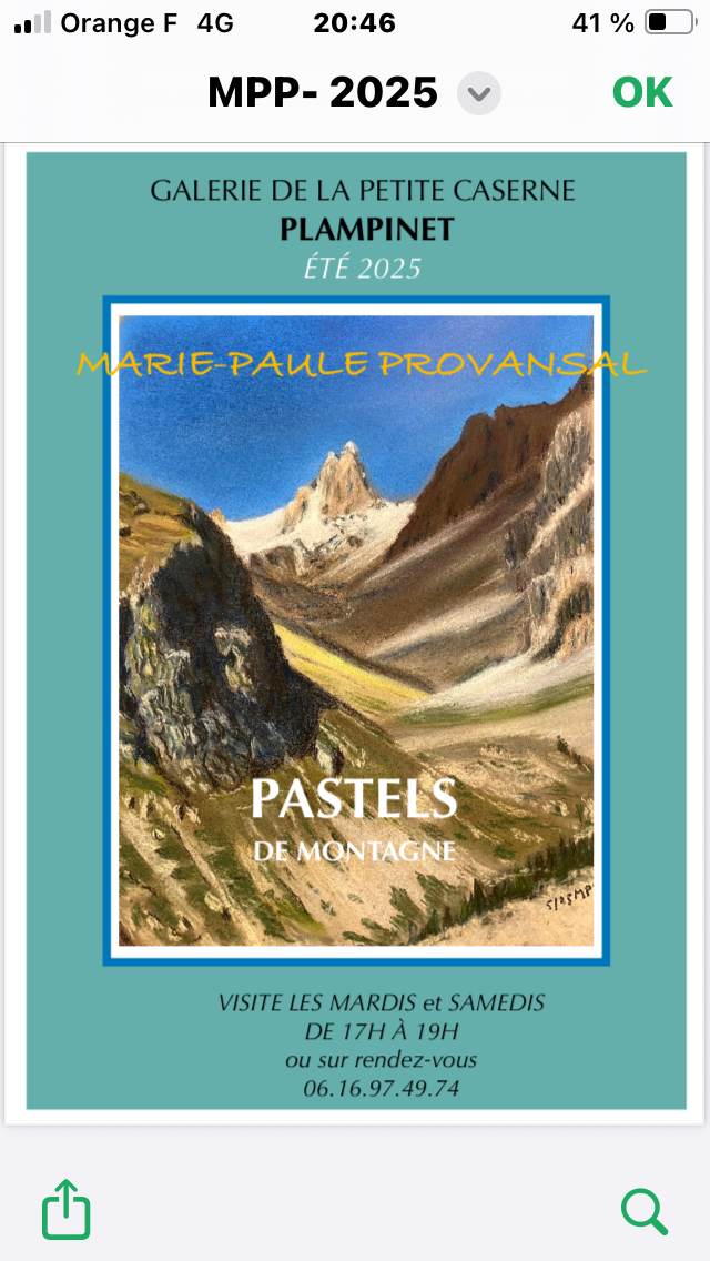 Exposition de pastels  La Petite Caserne - Plampinet