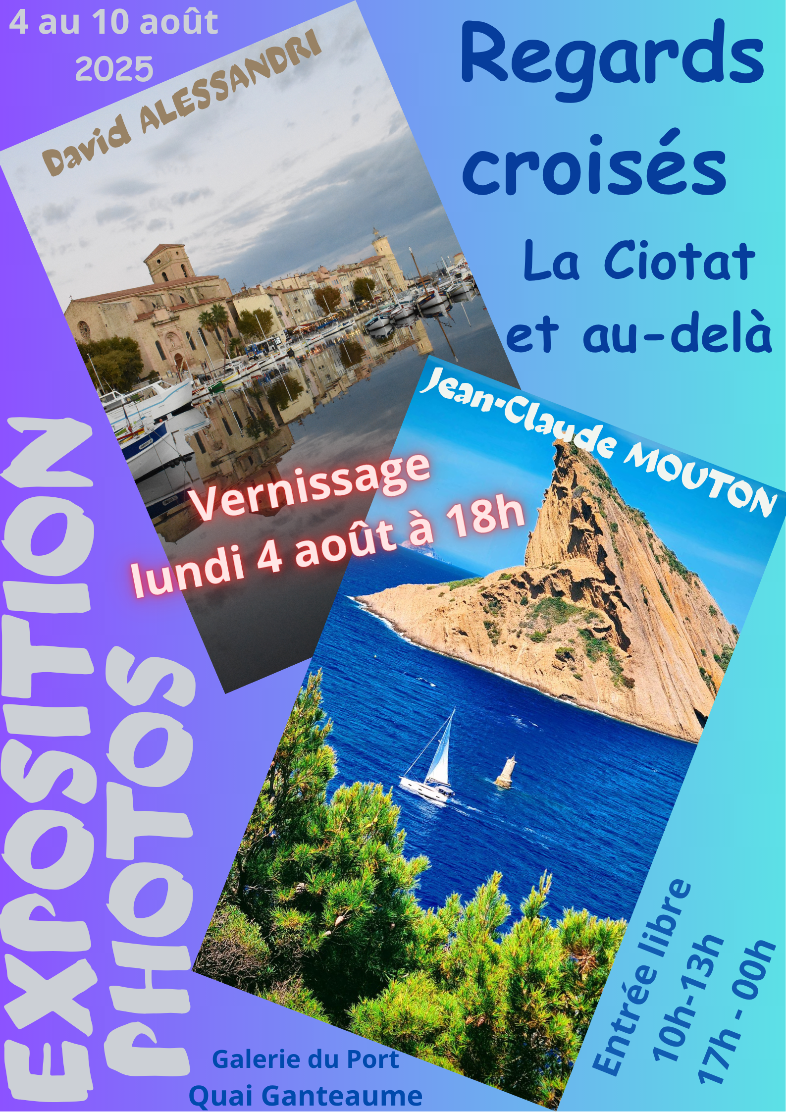 Exposition de photographies Regards Croiss - La Ciotat et au-del de David Alessandri et Jean-Claude Mouton