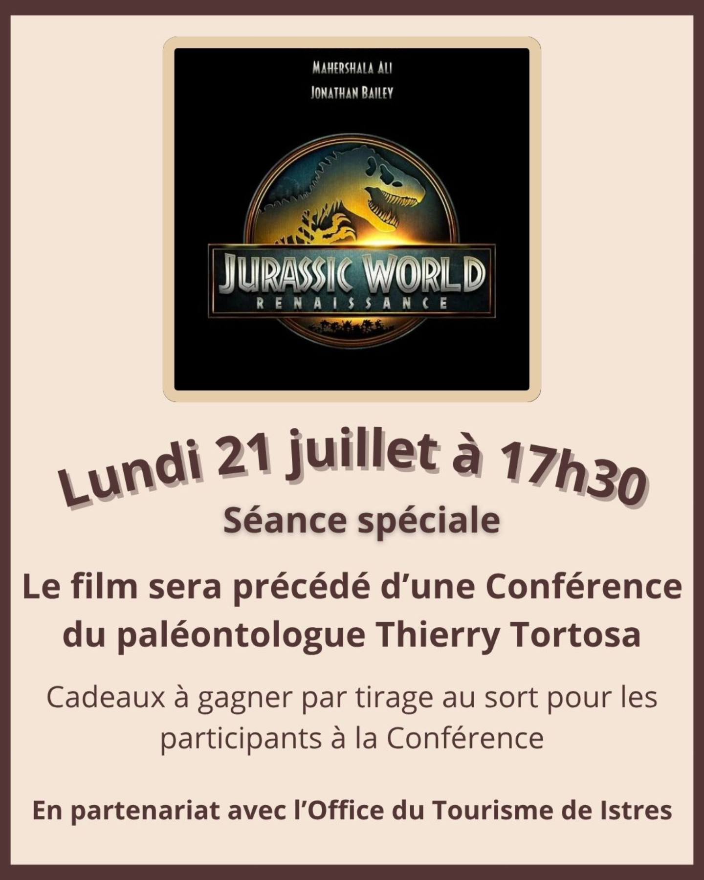 Confrence : Jurassic World, de la fiction  la ralit - suivie du film au cinma