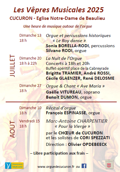 Les Vpres Musicales  Cucuron