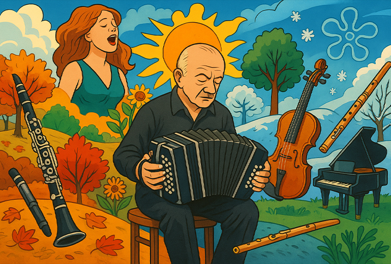 De Saint-Sans  Piazzolla, chemins de saisons