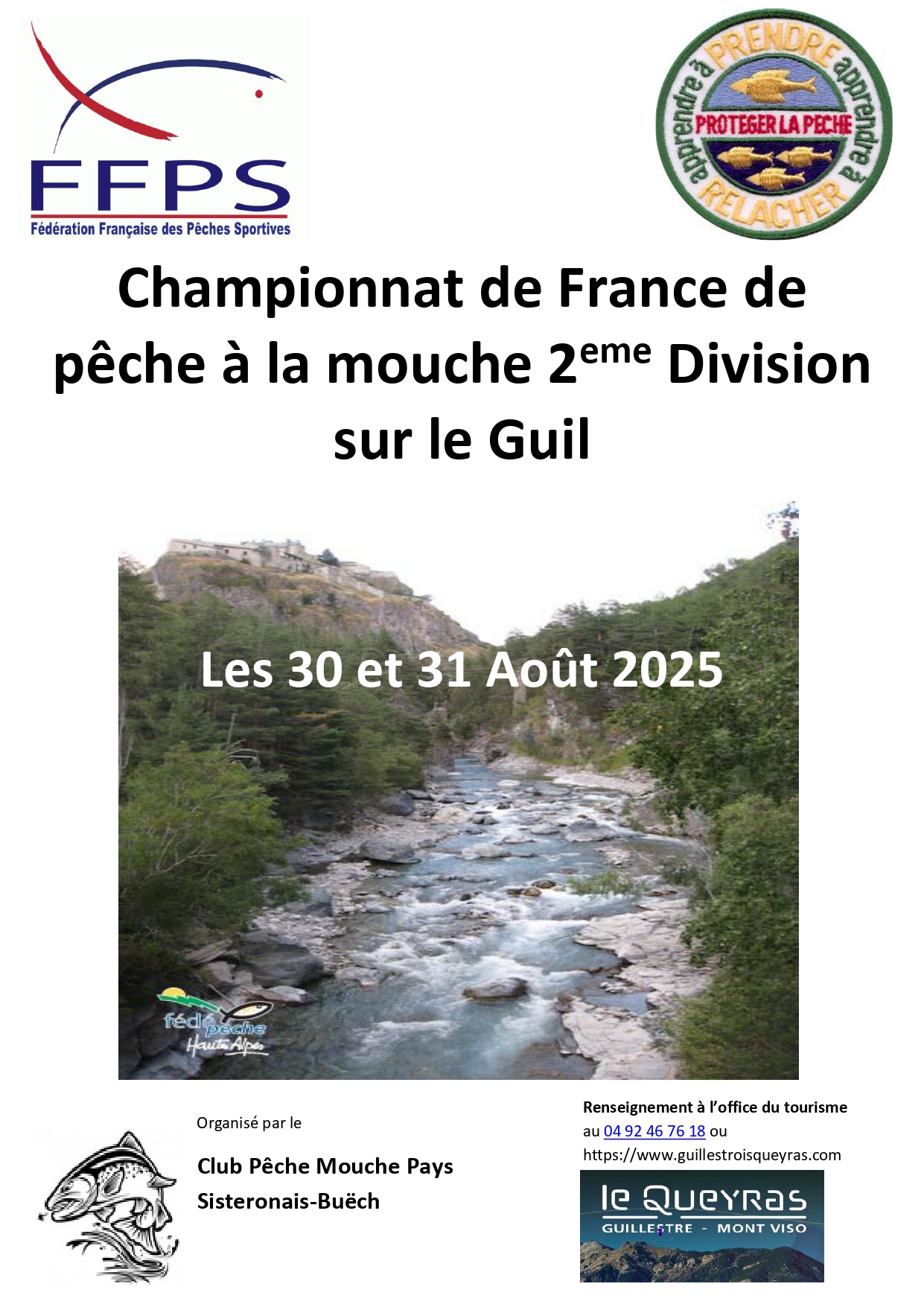 Championnat de France de pche  la mouche 2eme Division sur le Guil
