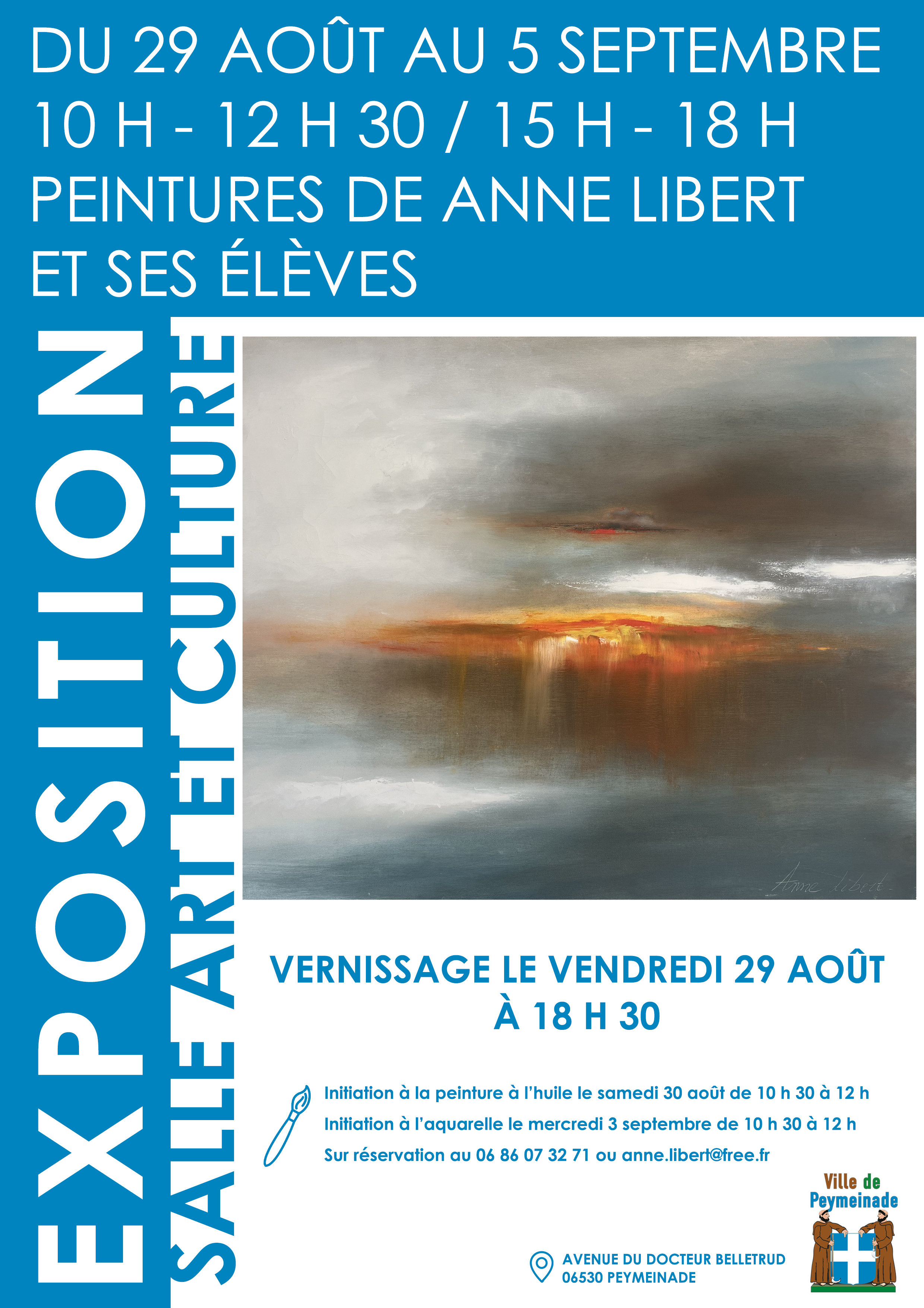 Exposition de peinture par Anne Libert