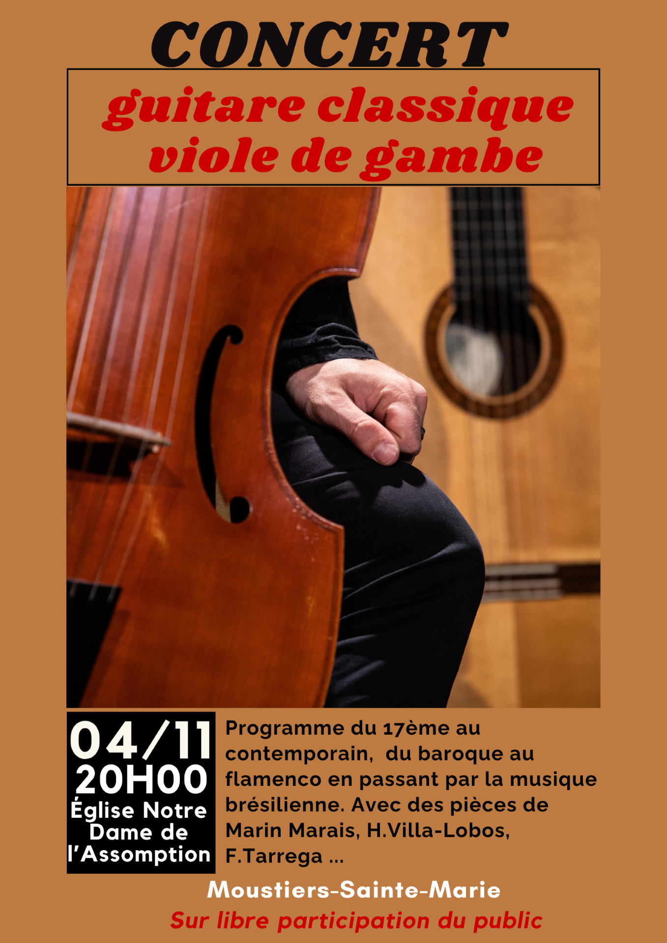 Concert guitare classique & viole de gambe
