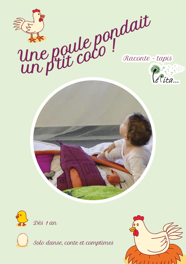 Une poule pondait un petit coco