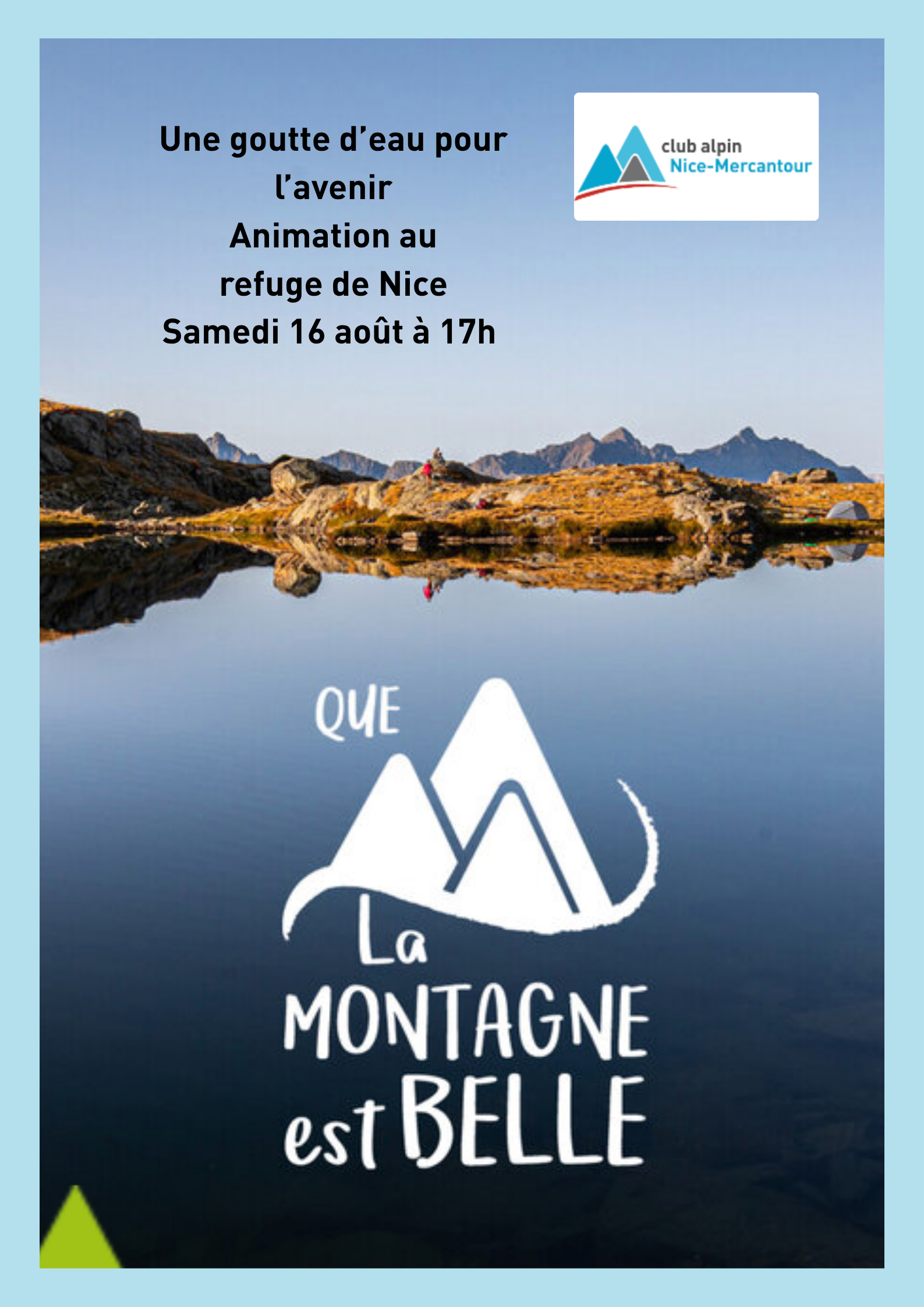 Animation au Refuge de Nice sur le cycle de l'eau