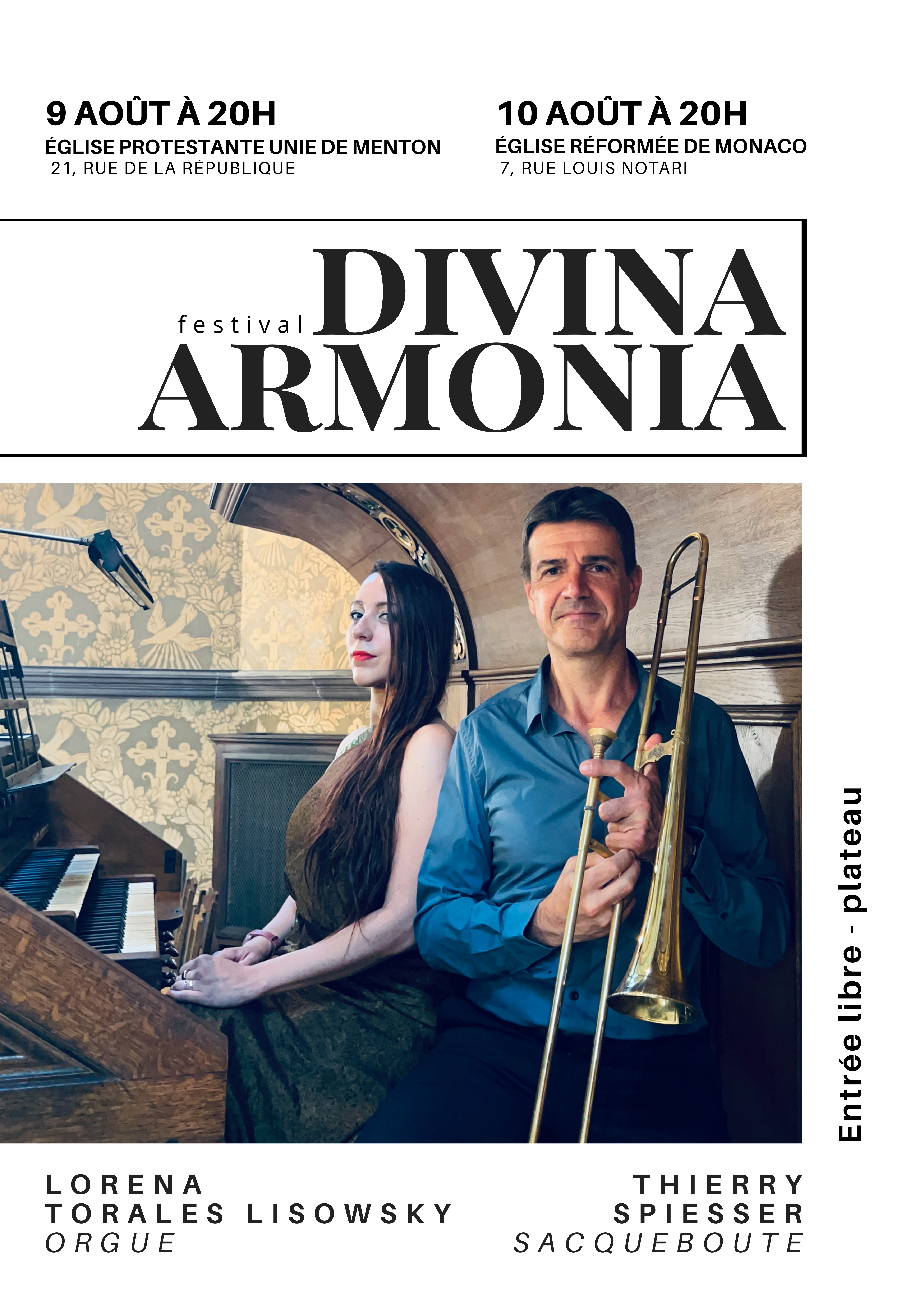Concert Orgue et Sacqueboute - Festival Divina Armonia