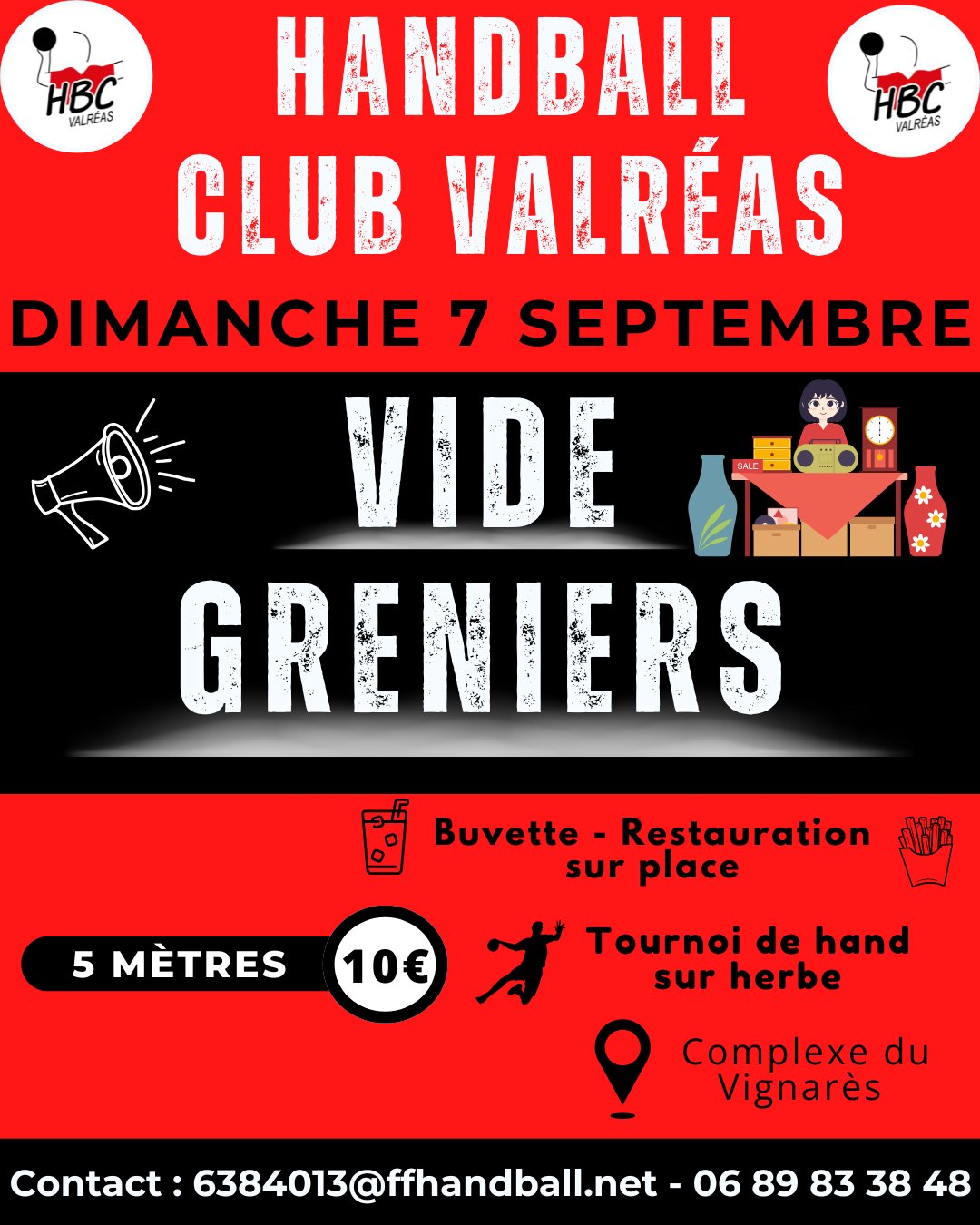 Vide-greniers du HandBall Club de Valras (HBCV)