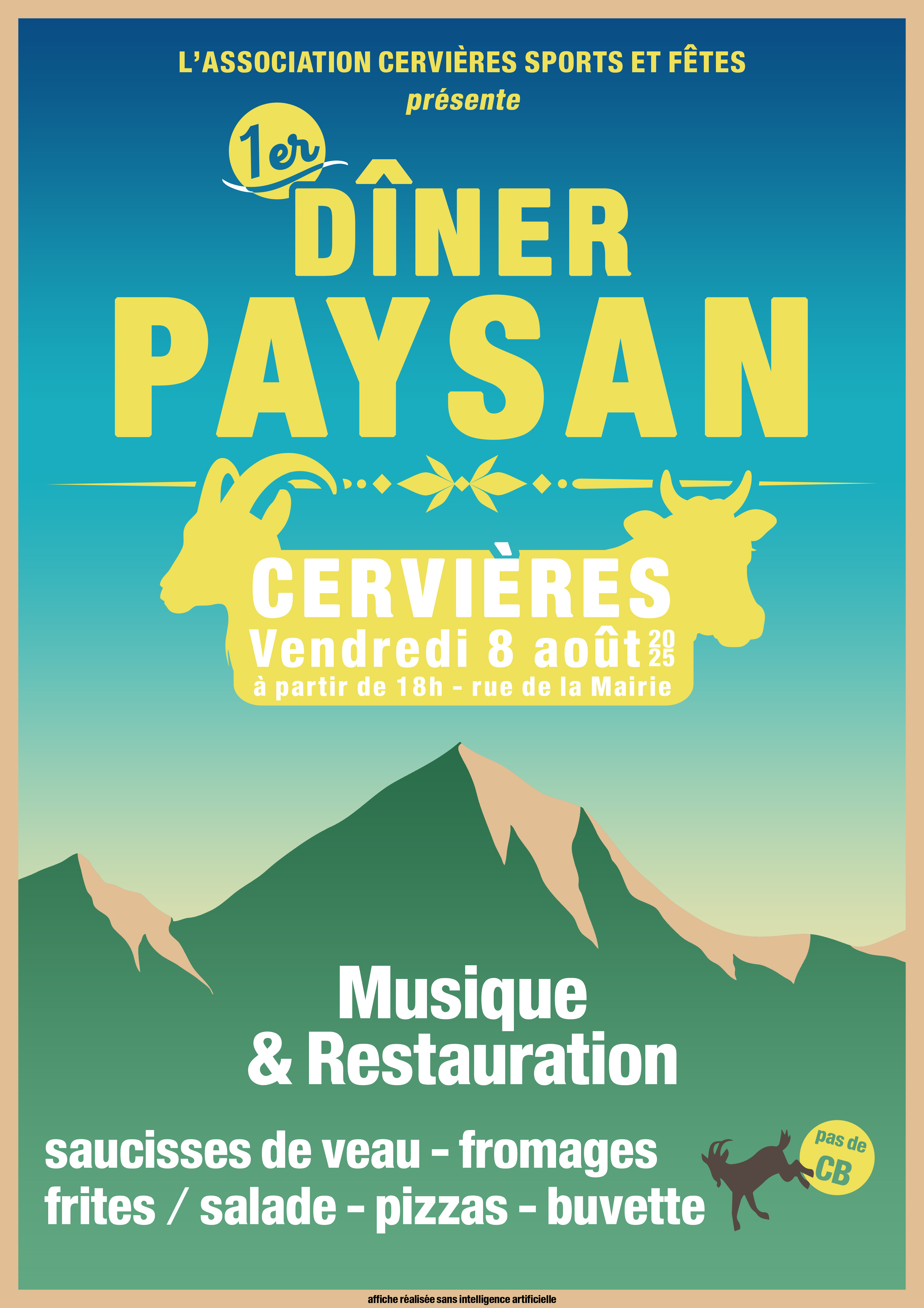 1er Diner Paysans  Cervires