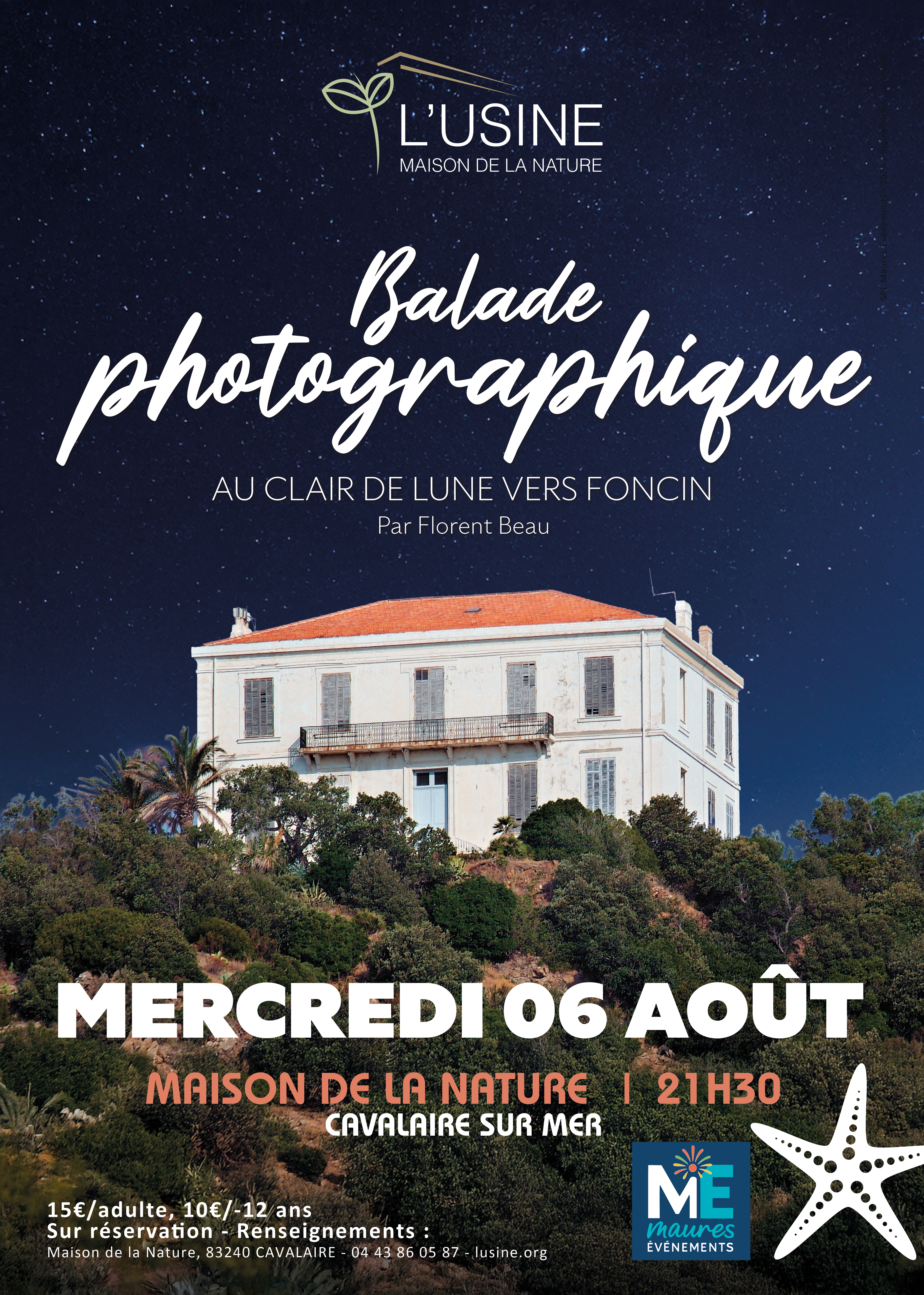 Balade photographique au clair de lune vers Foncin