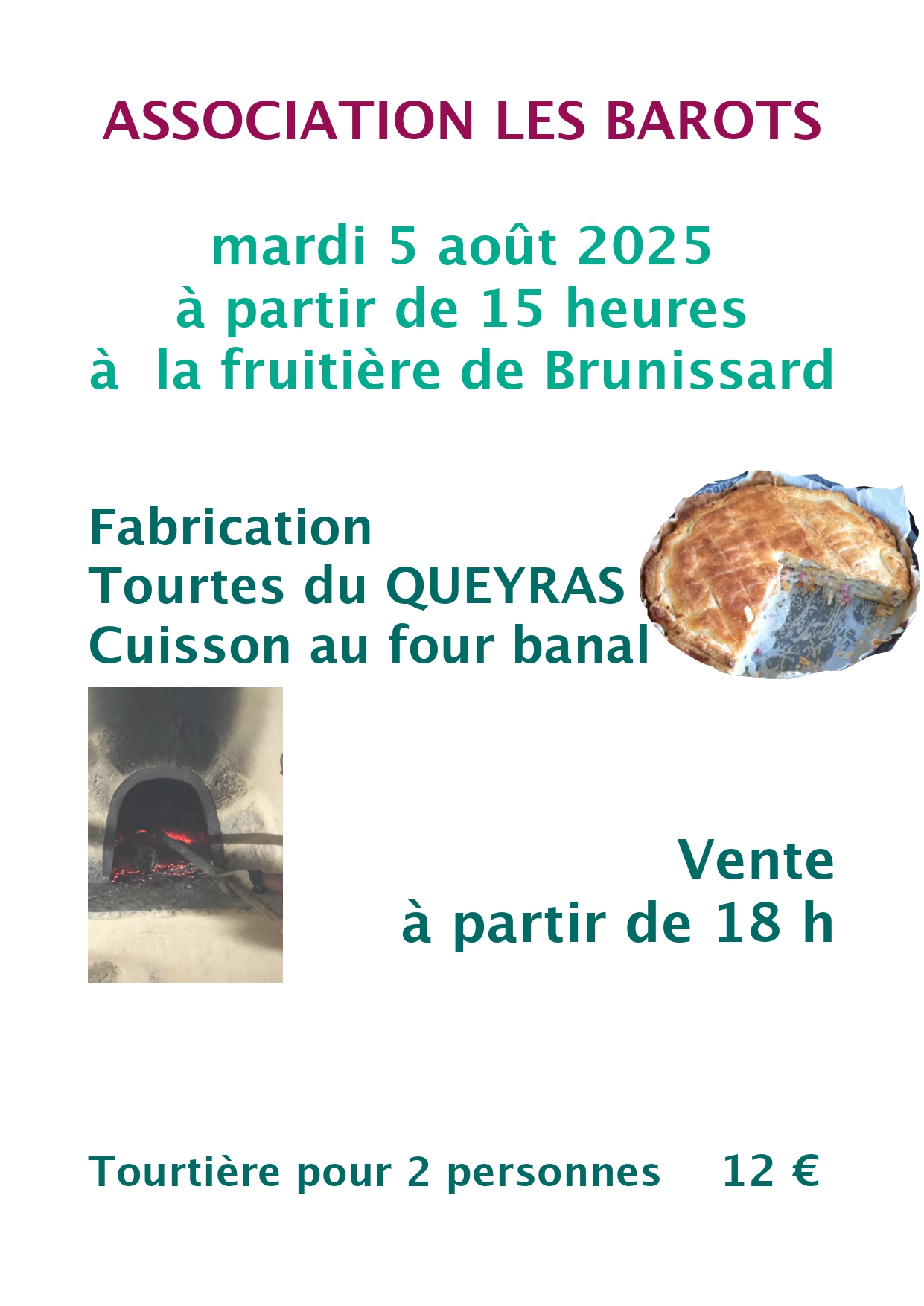 Vente de tourtes