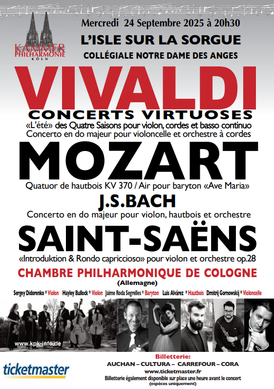 Chambre Philharmonique en concert  la Collgiale Notre-Dame-des-Anges