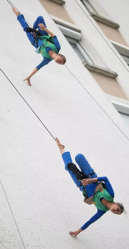 Spectacle de danse verticale