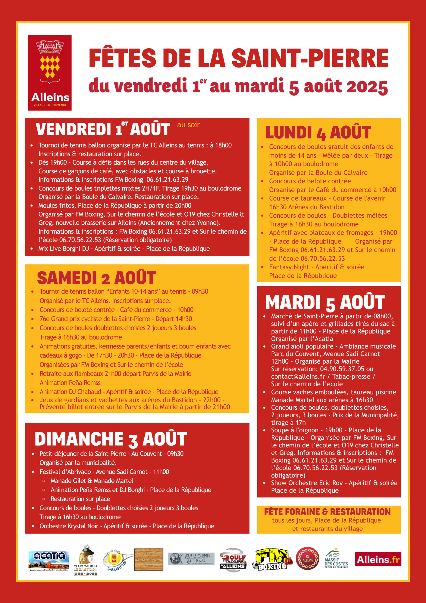 Ftes de la Saint-Pierre : March de St-Pierre et apro-grillades