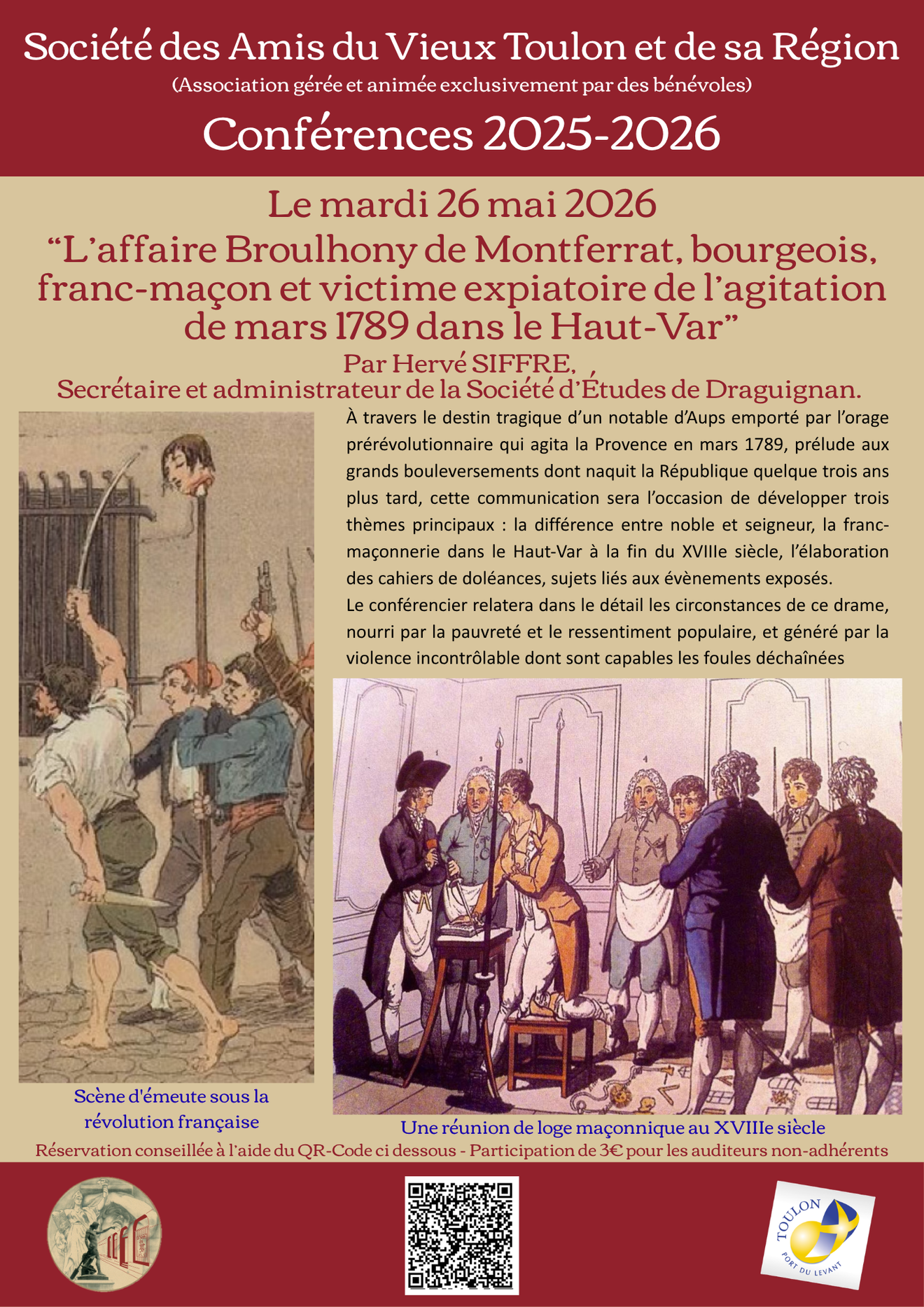Conf�rence - L�affaire Broulhony de Montferrat