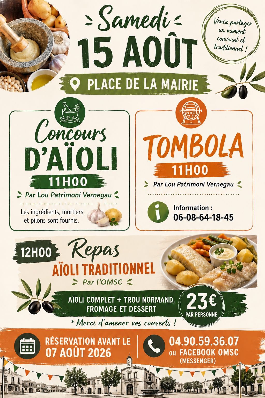 F�te de Vern�gues : Grand A�oli du village