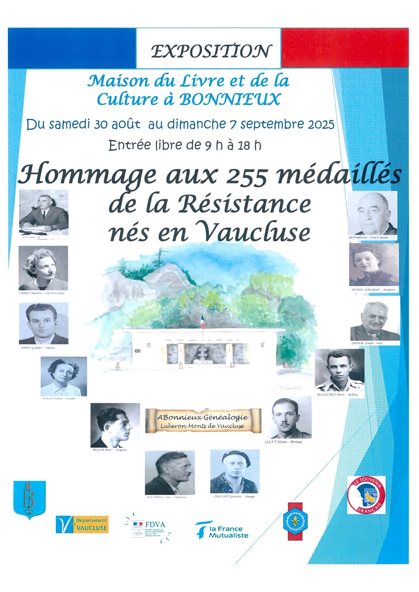 Hommage aux 255 mdaills de la Rsistance ns en Vaucluse