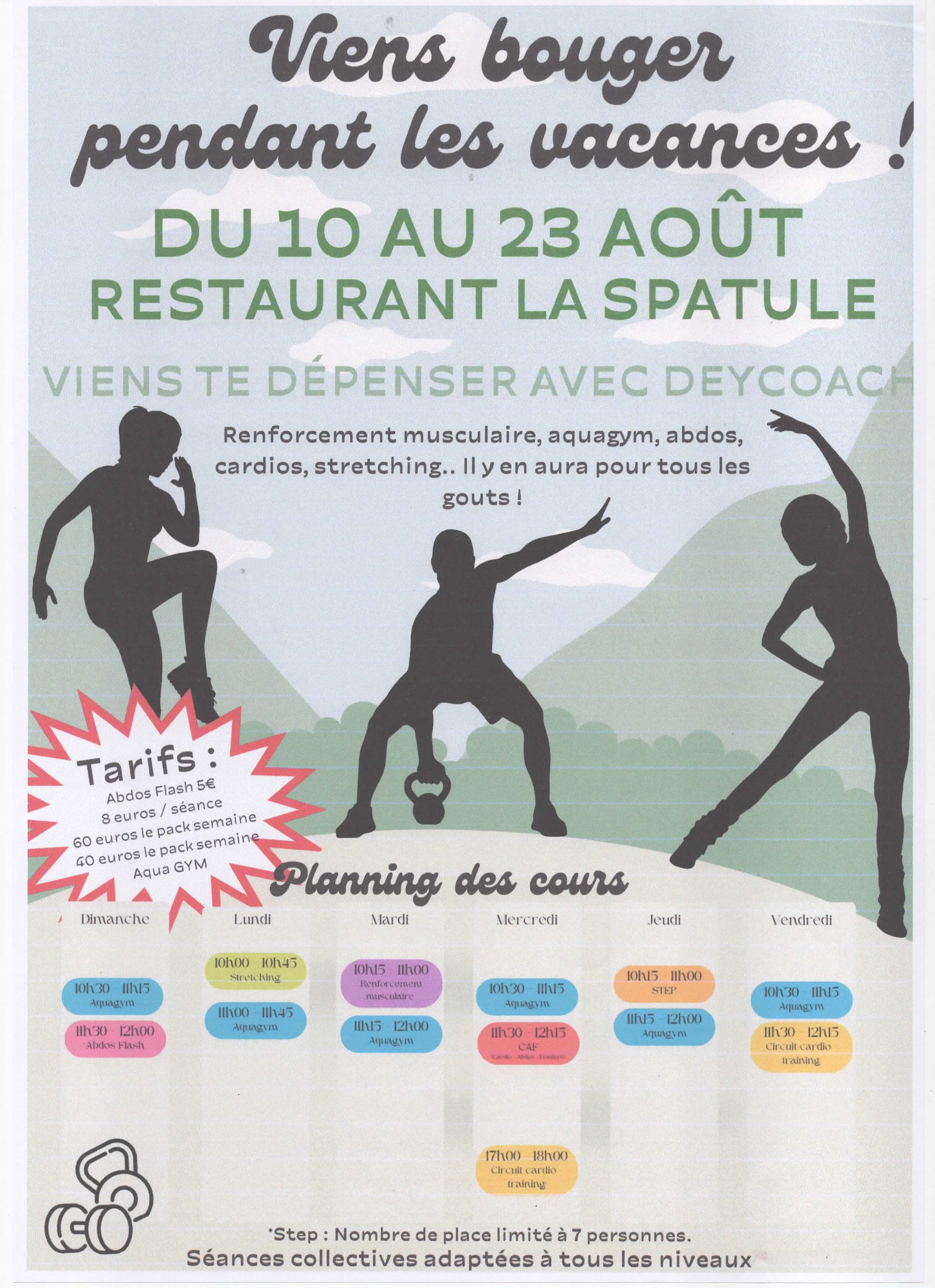 Viens te dpenser  la Spatule en bois : Aquagym