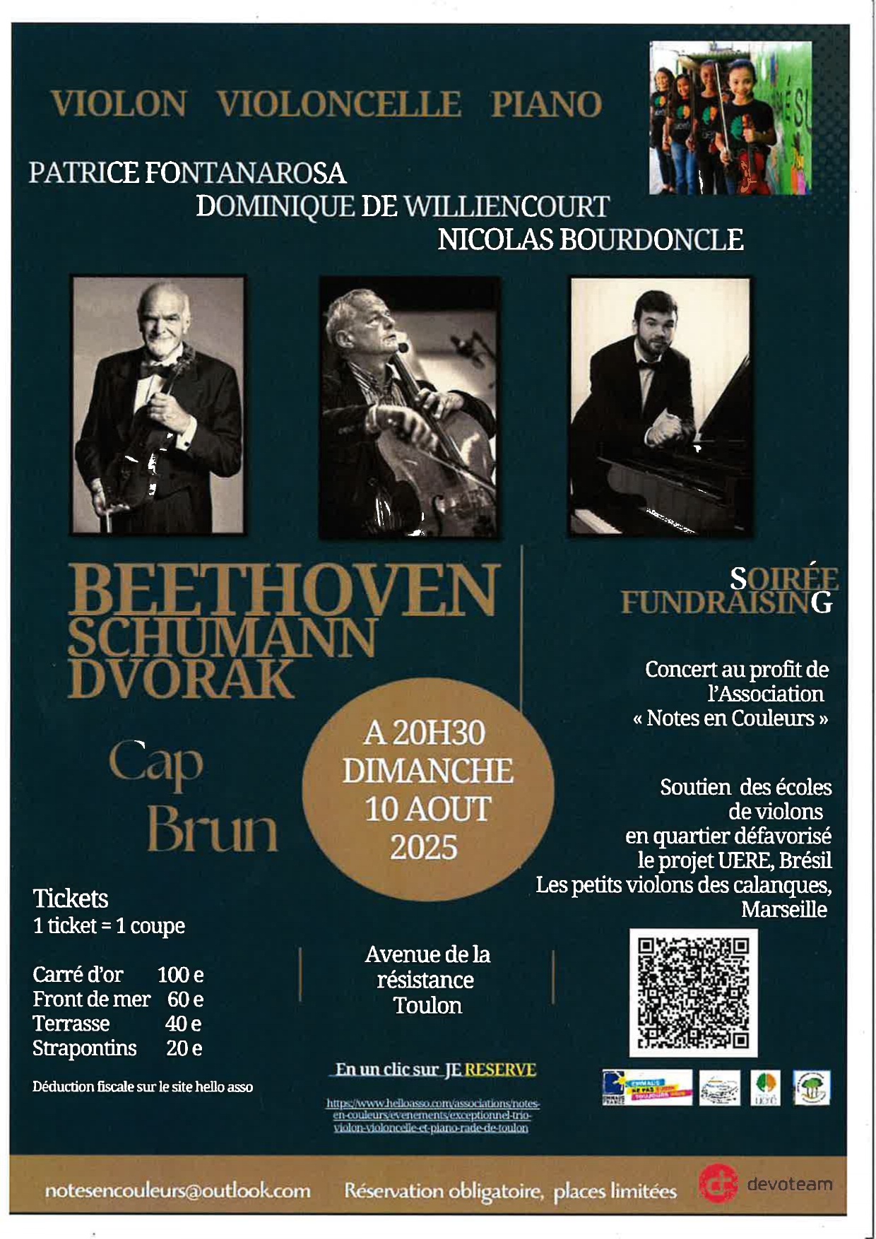Concert - Trio Violon Violoncelle Piano