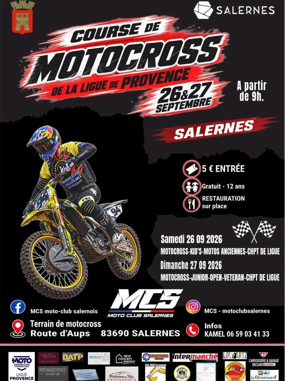 Course de Motocross Ligue De Provence