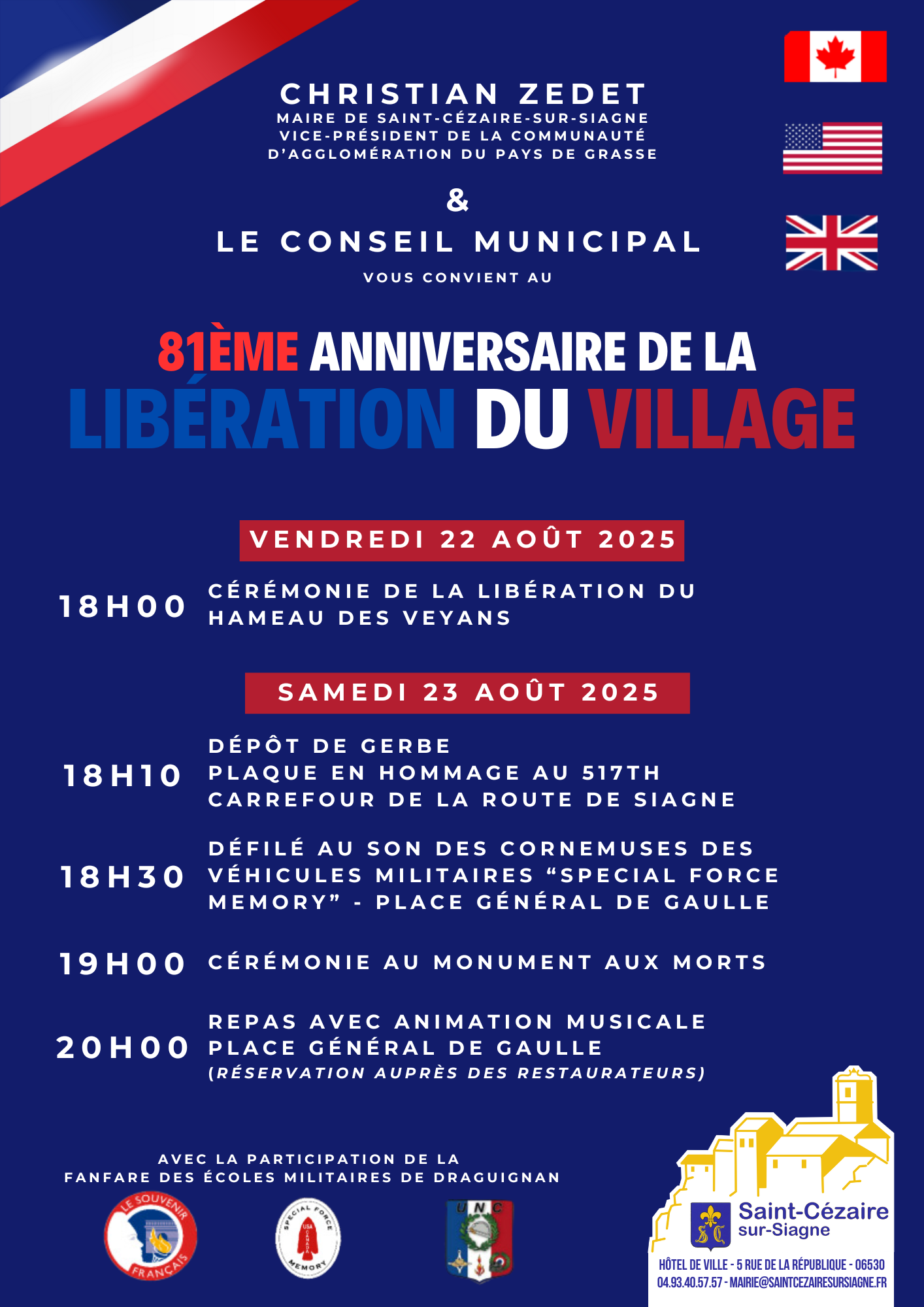 Libration de Saint-Czaire-sur-Siagne