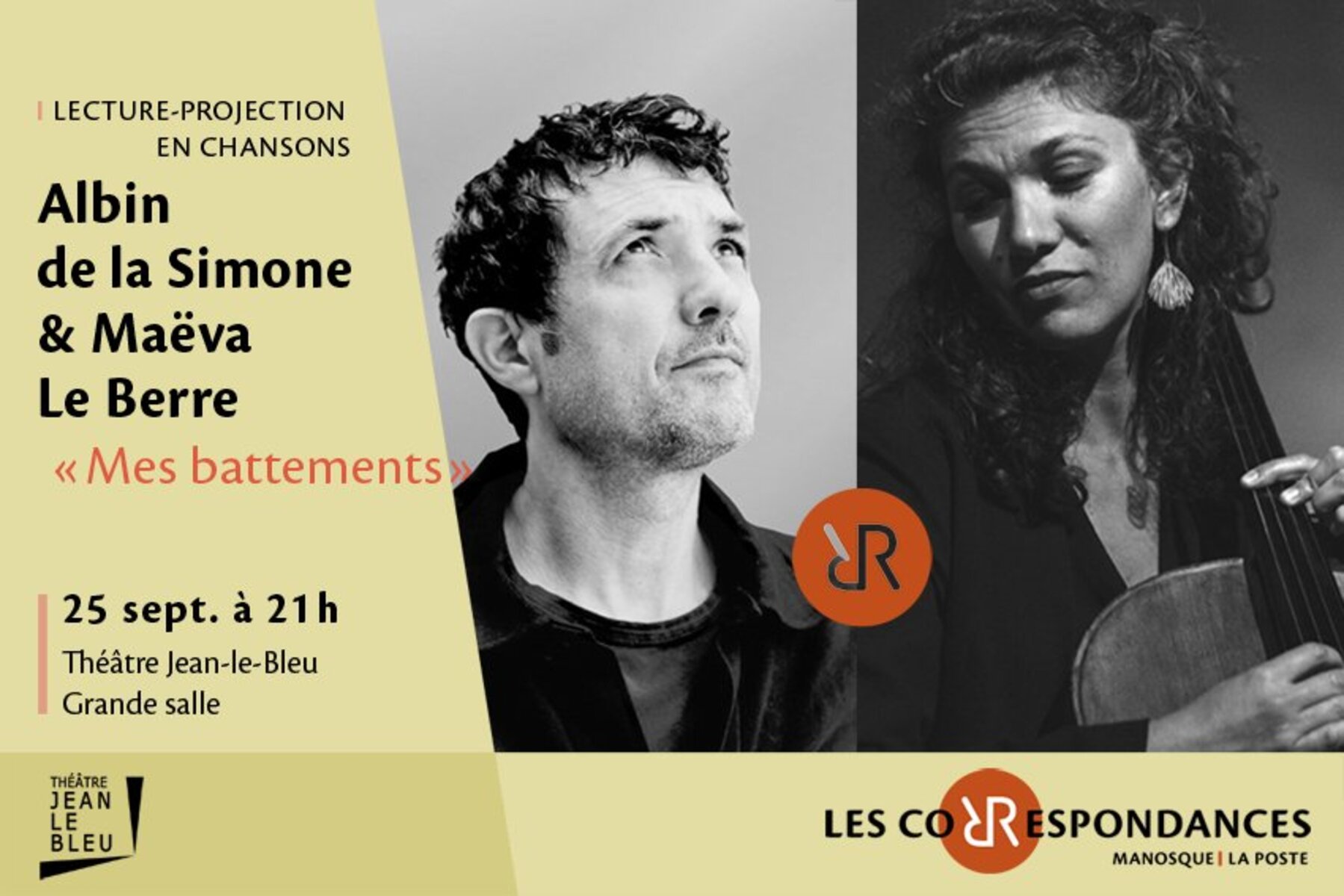 Les correspondances : Lecture-projection en chansons  Mes battements  dAlbin de la Simone
