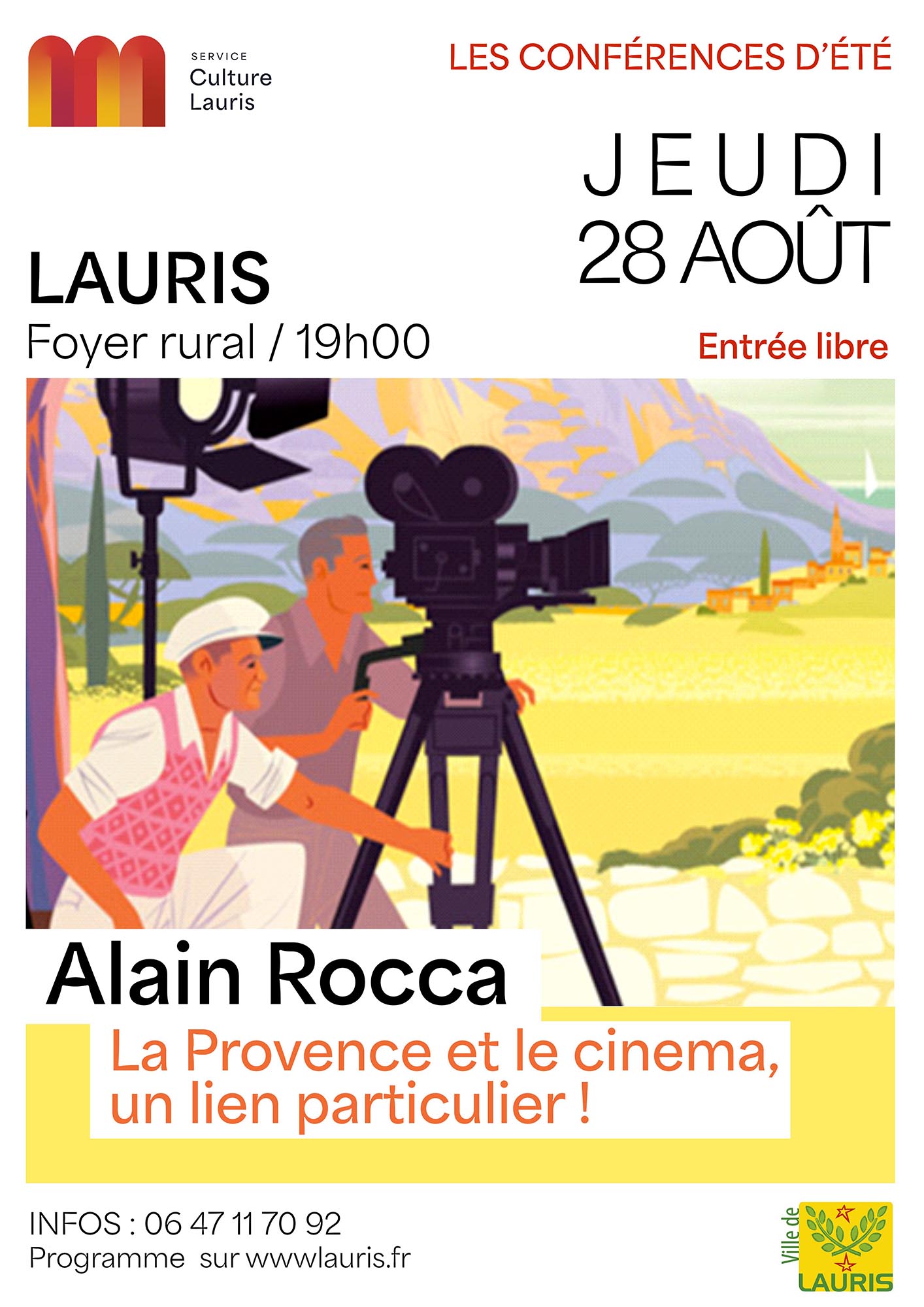 Les confrences d't - La Provence et le Cinma