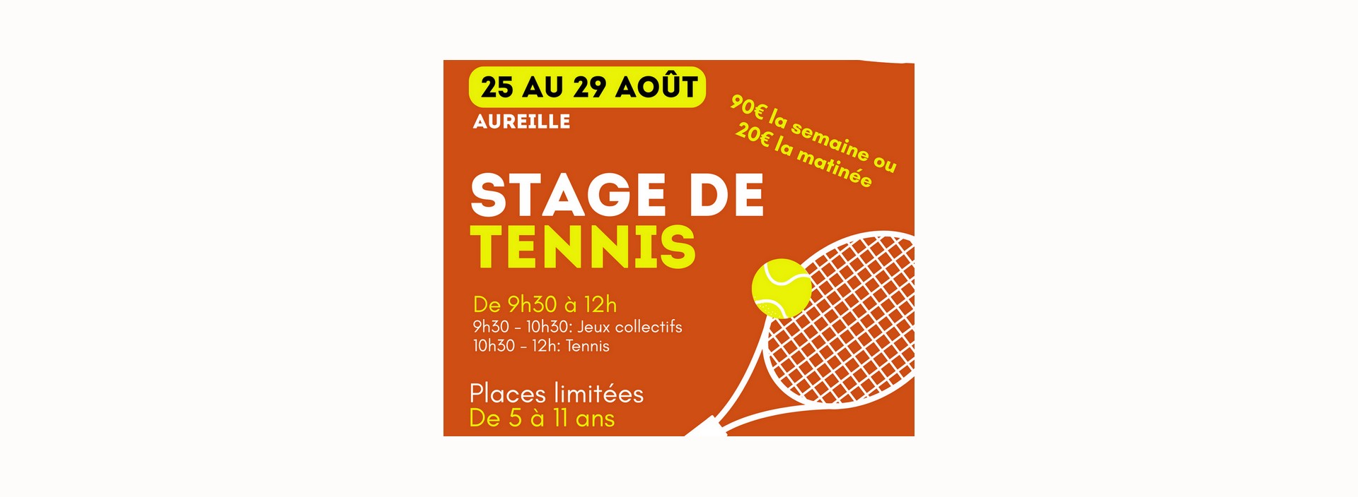 Dcouverte du tennis