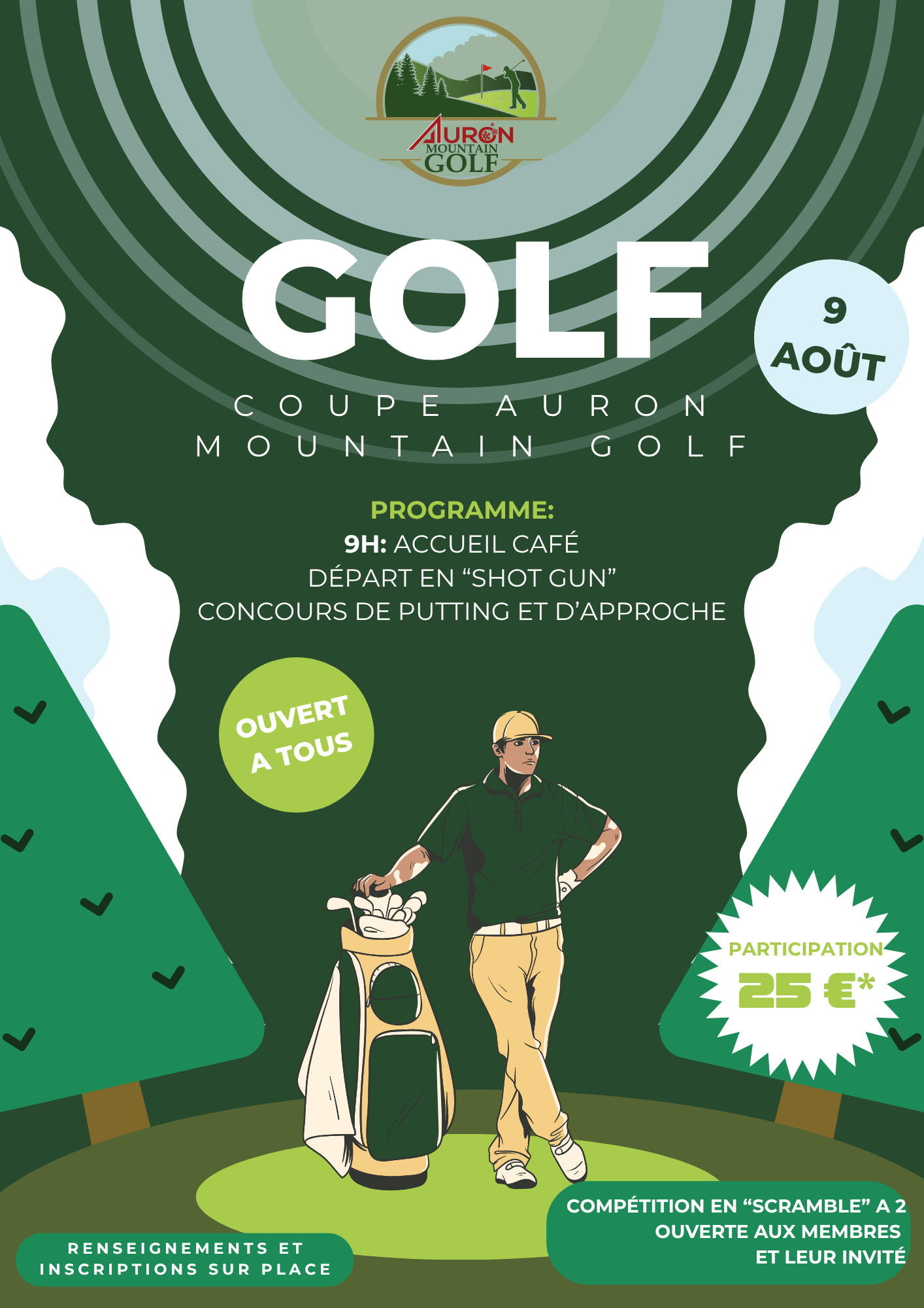 Coupe Auron Mountain Golf