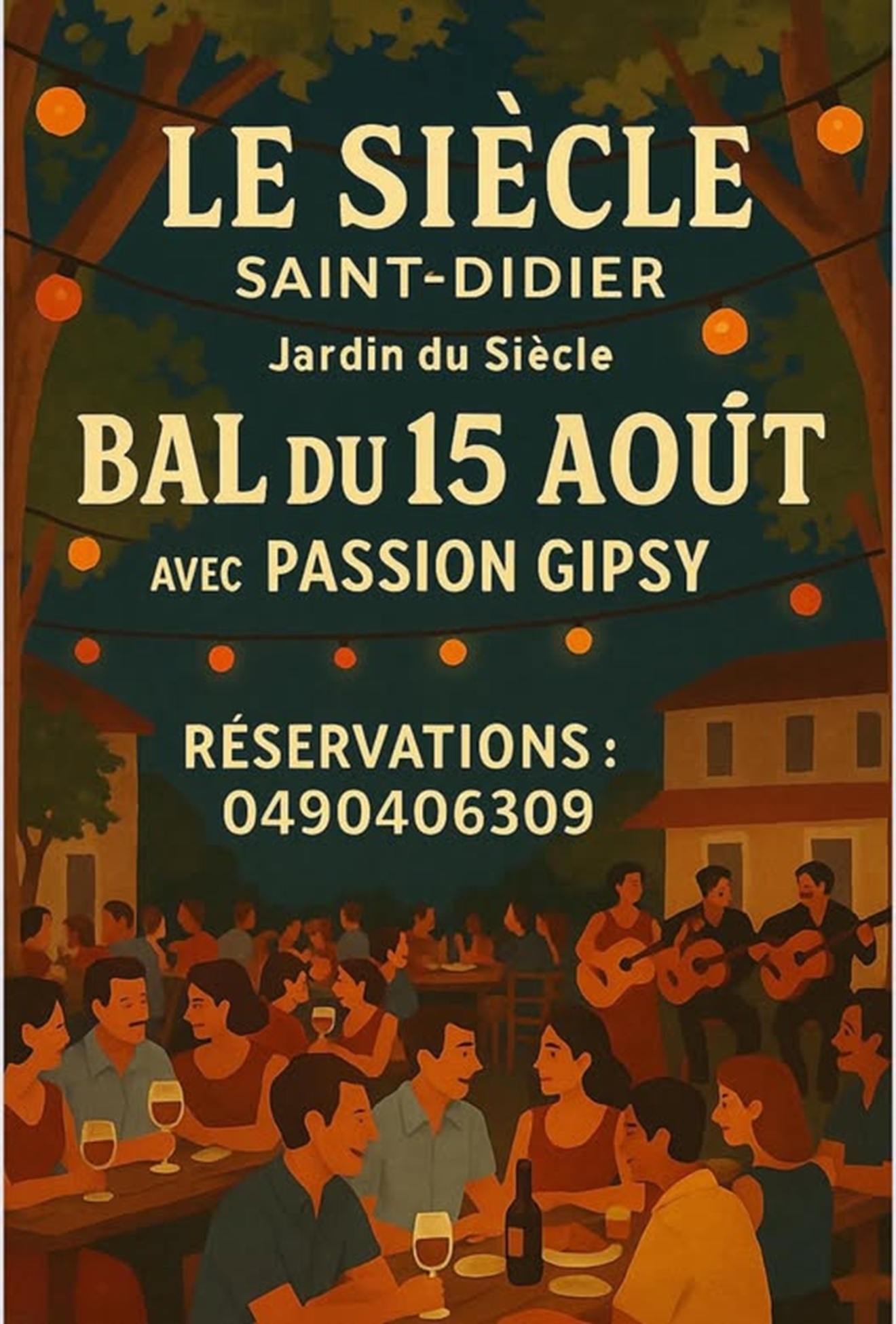Concert au Caf du Sicle  Saint-Didier