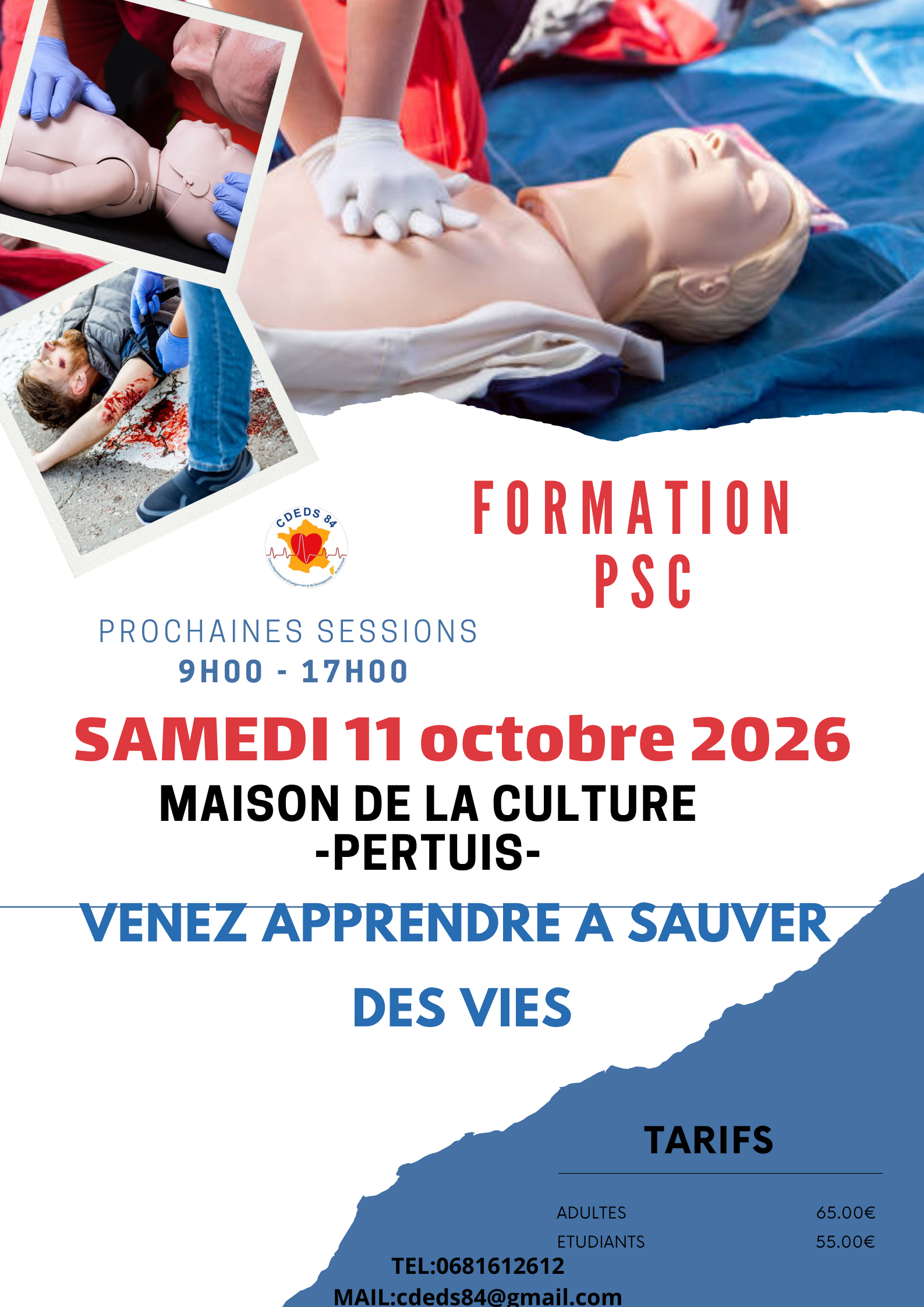 Formation secourisme PSC