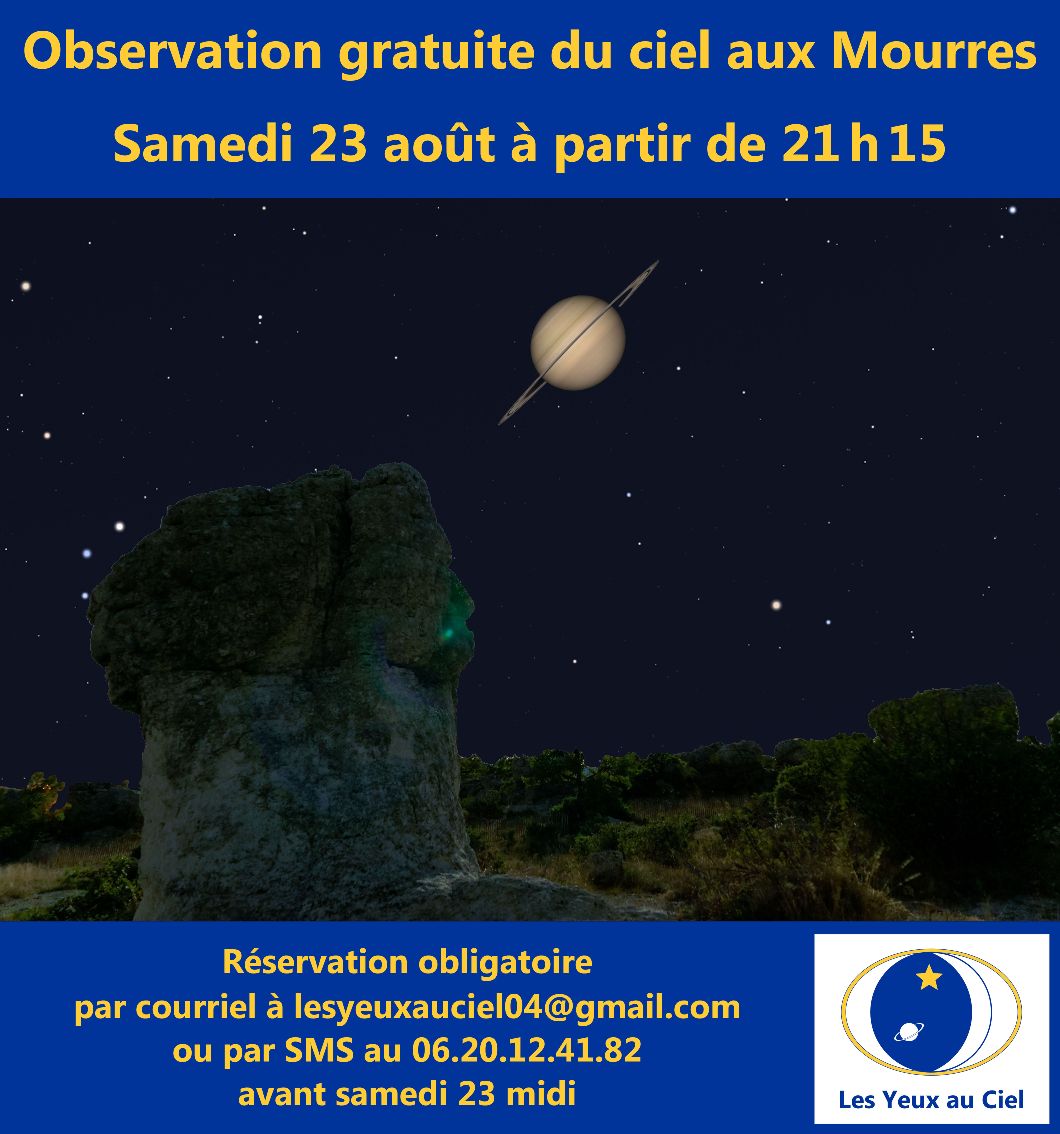 Observation du ciel aux Mourres