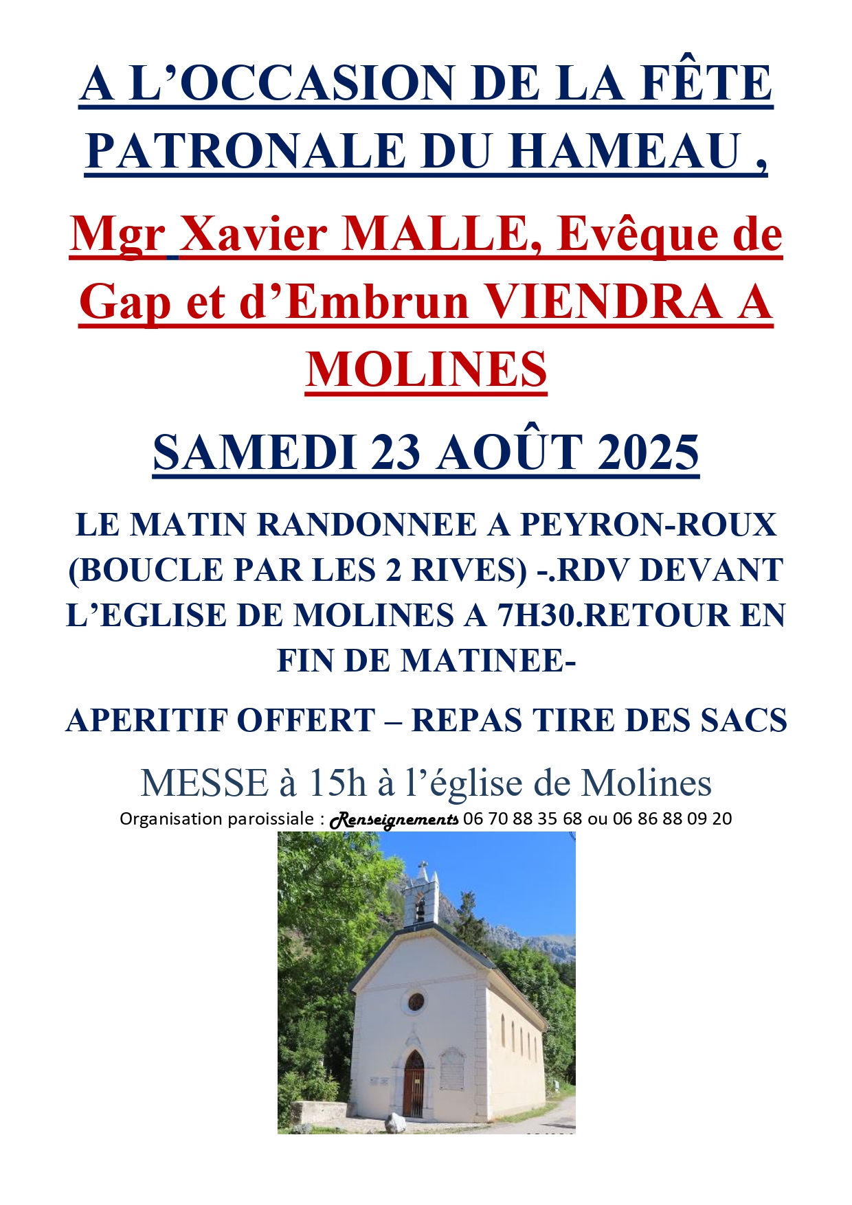 Fte Patronale du hameau de Molines