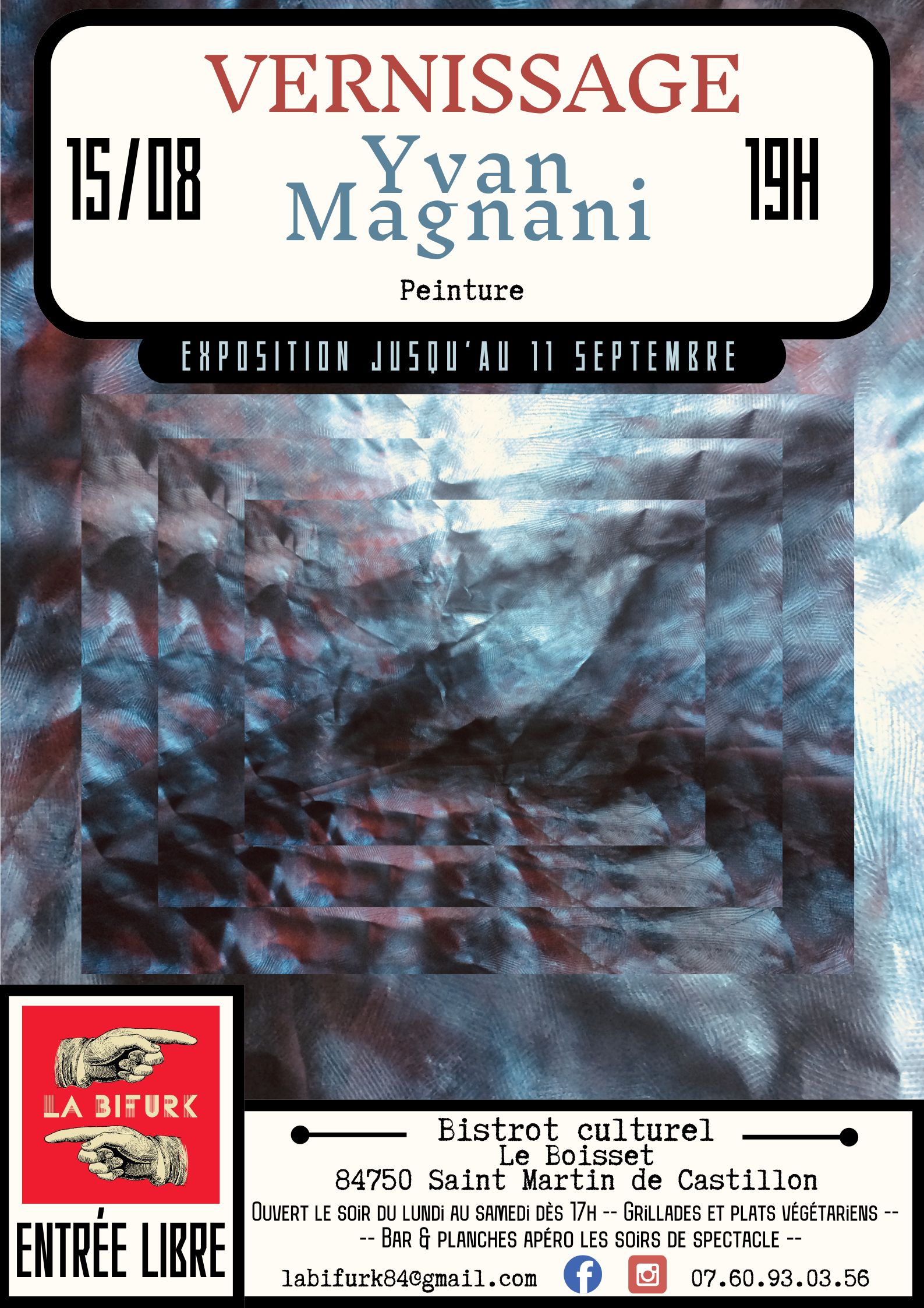 Vernissage expo Yvan Magnani