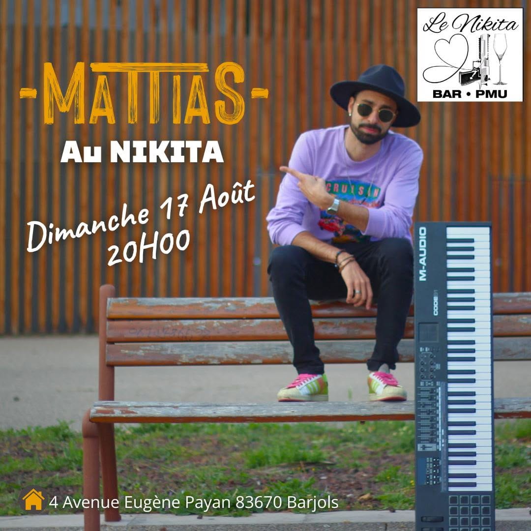 Concert : Mattias - musique pop