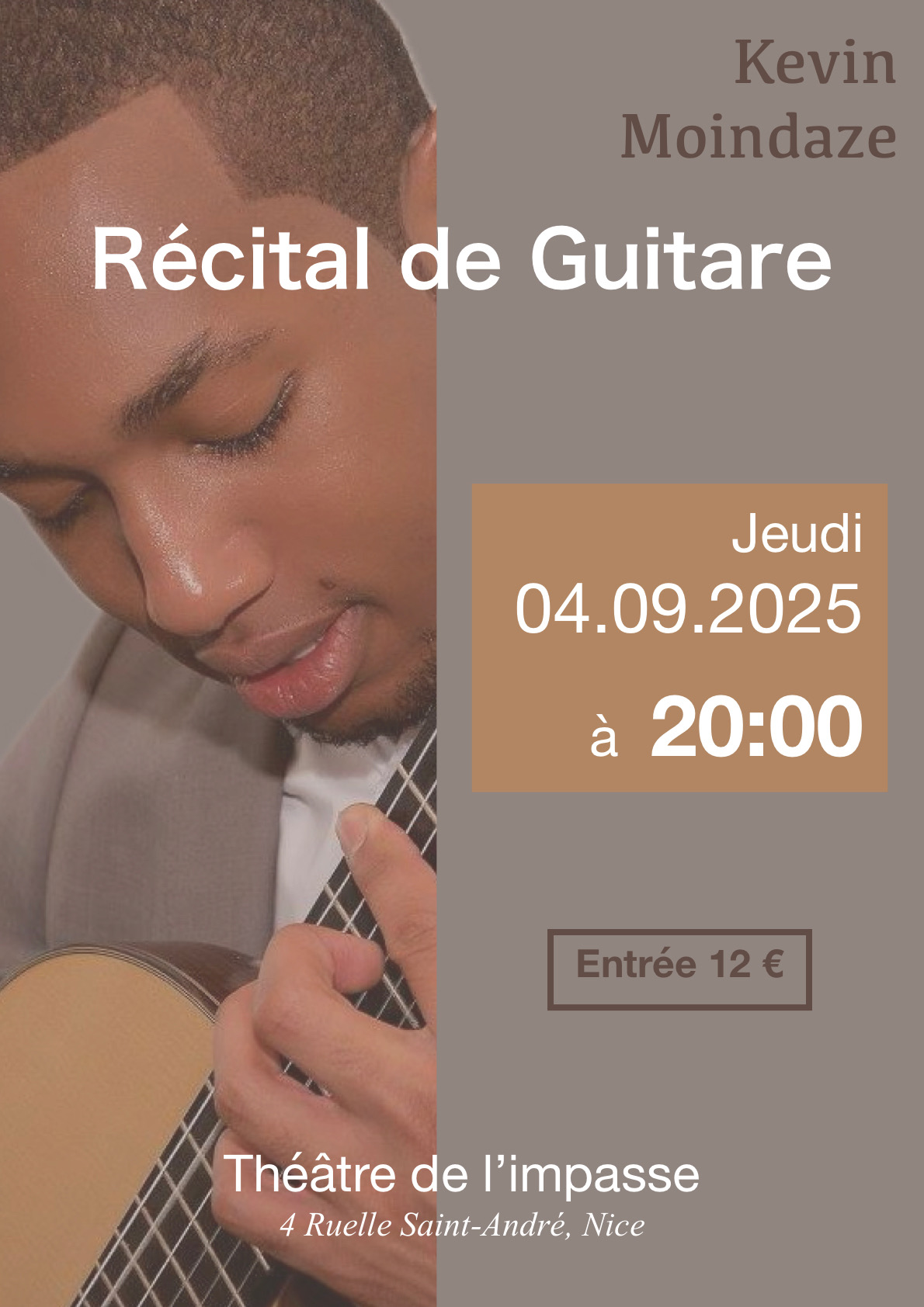 Rcital de guitare - Kvin Moindaze