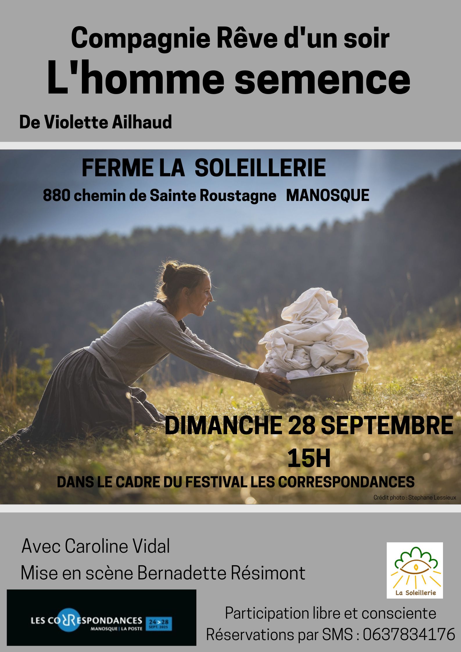 Spectacle L'homme semence