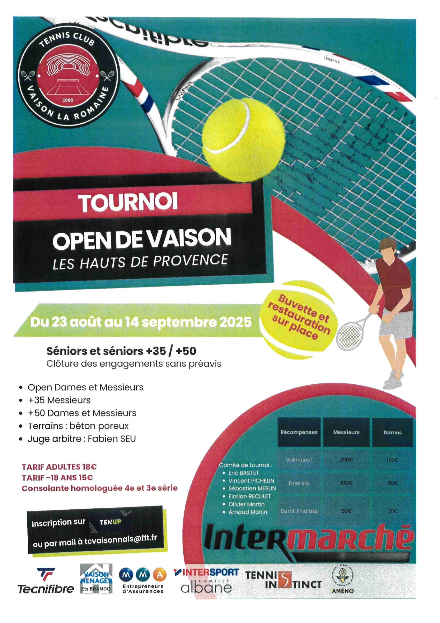 Tournoi de tennis - Open de Vaison