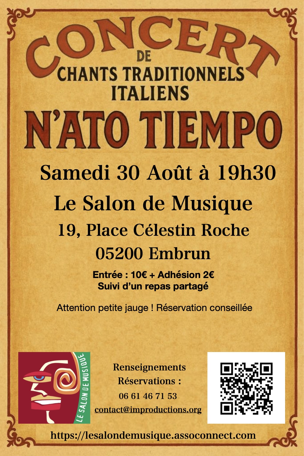 Concert de chants traditionnels italiens 