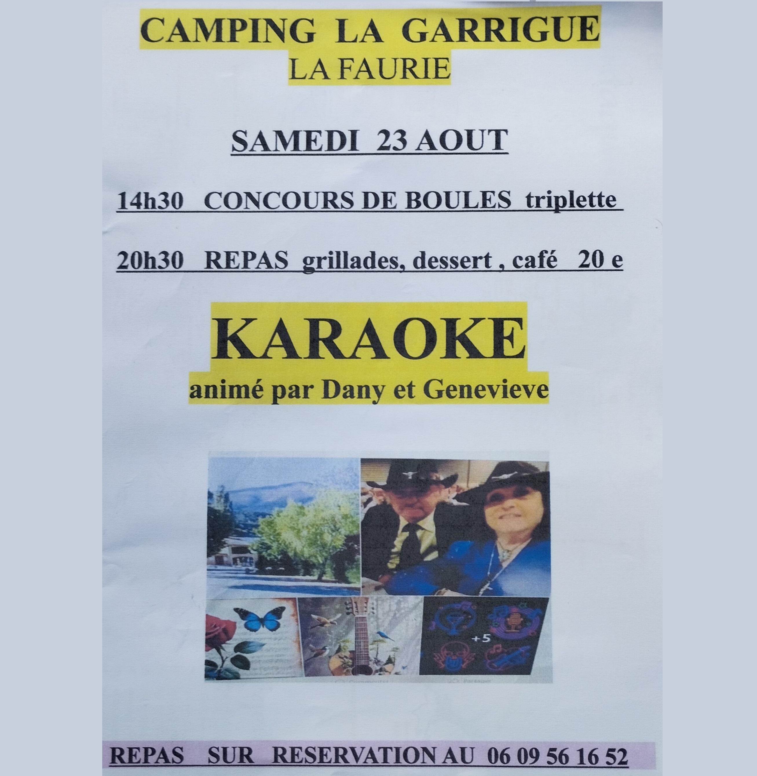 Concours de boules triplette