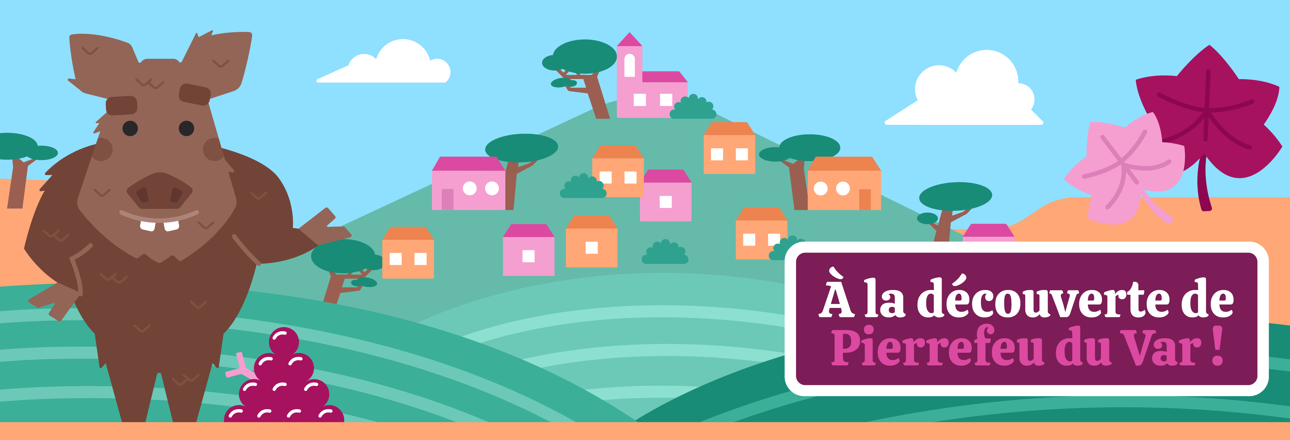 Balade interactive de Pierrefeu du Var avec Baludik