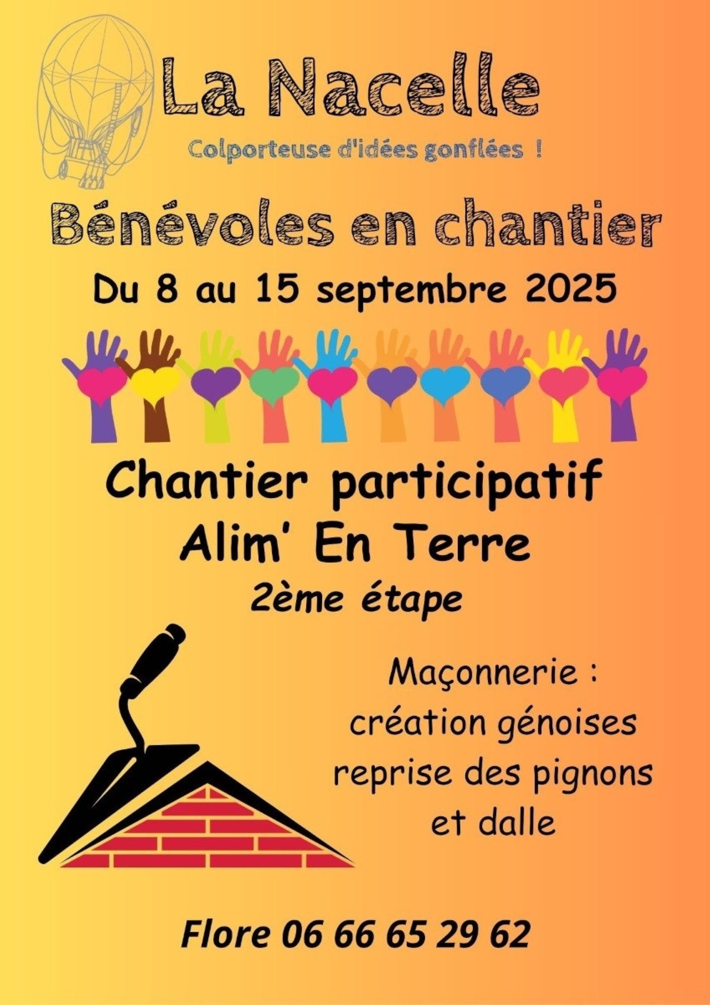 Bnvoles en chantier  La Nacelle