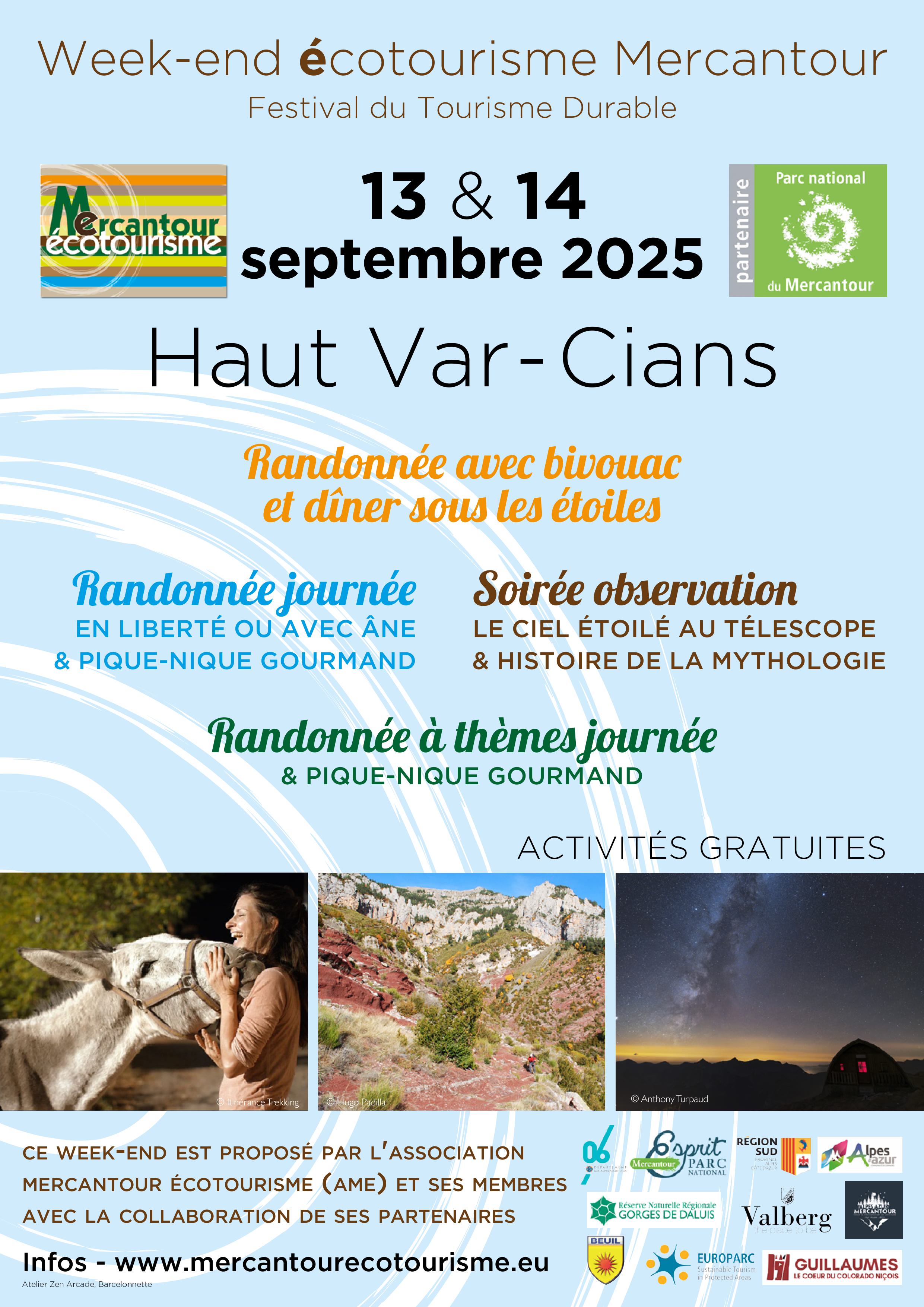 8me week-end cotourisme Mercantour haut-Var et Cians